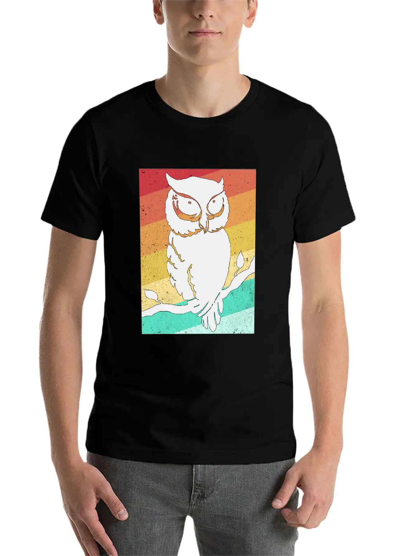 Owl Essential Cotton Tee For Daily Outfits – Unisex Style