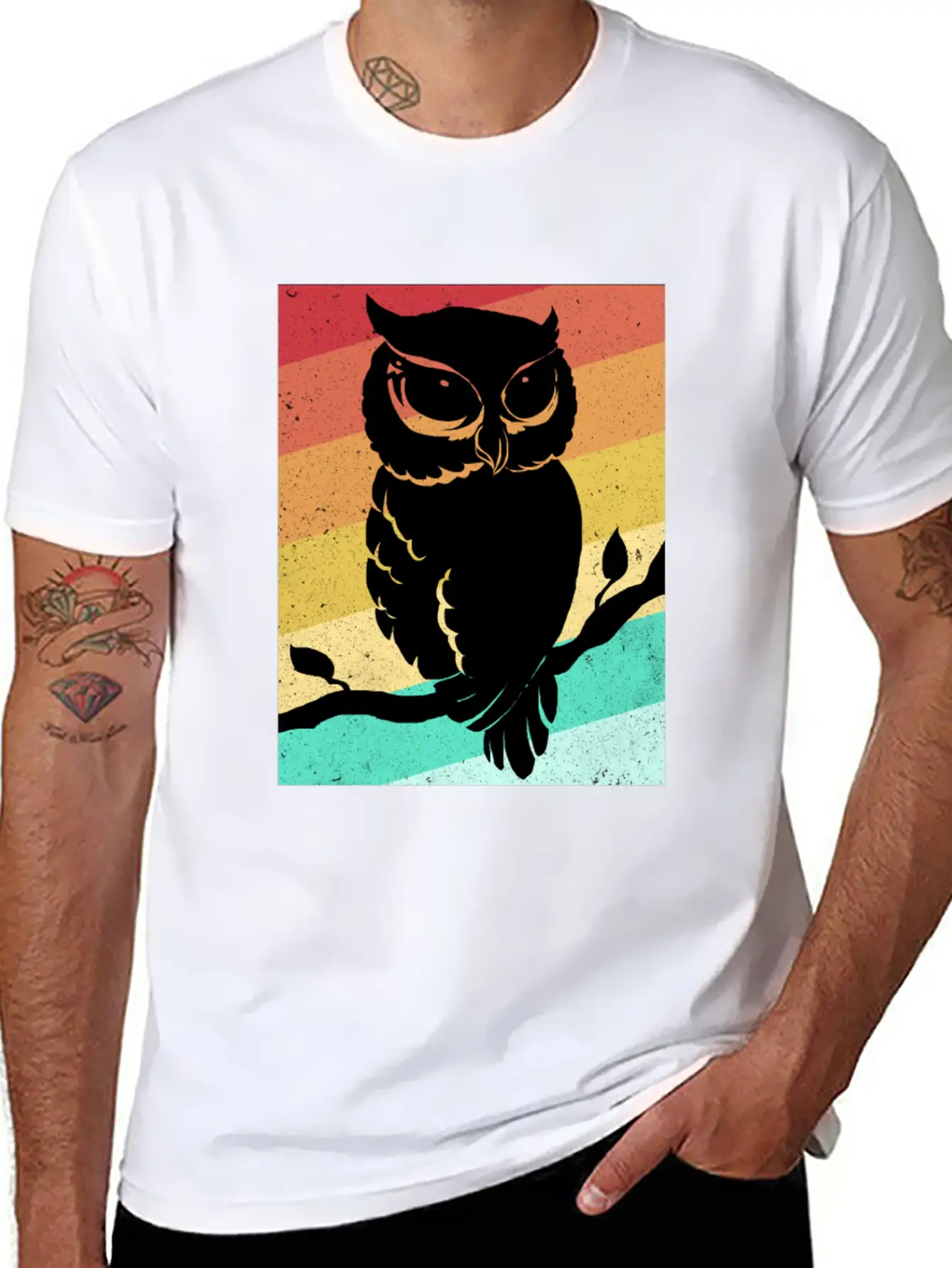 Owl Essential Cotton Tee For Daily Outfits – Unisex Style