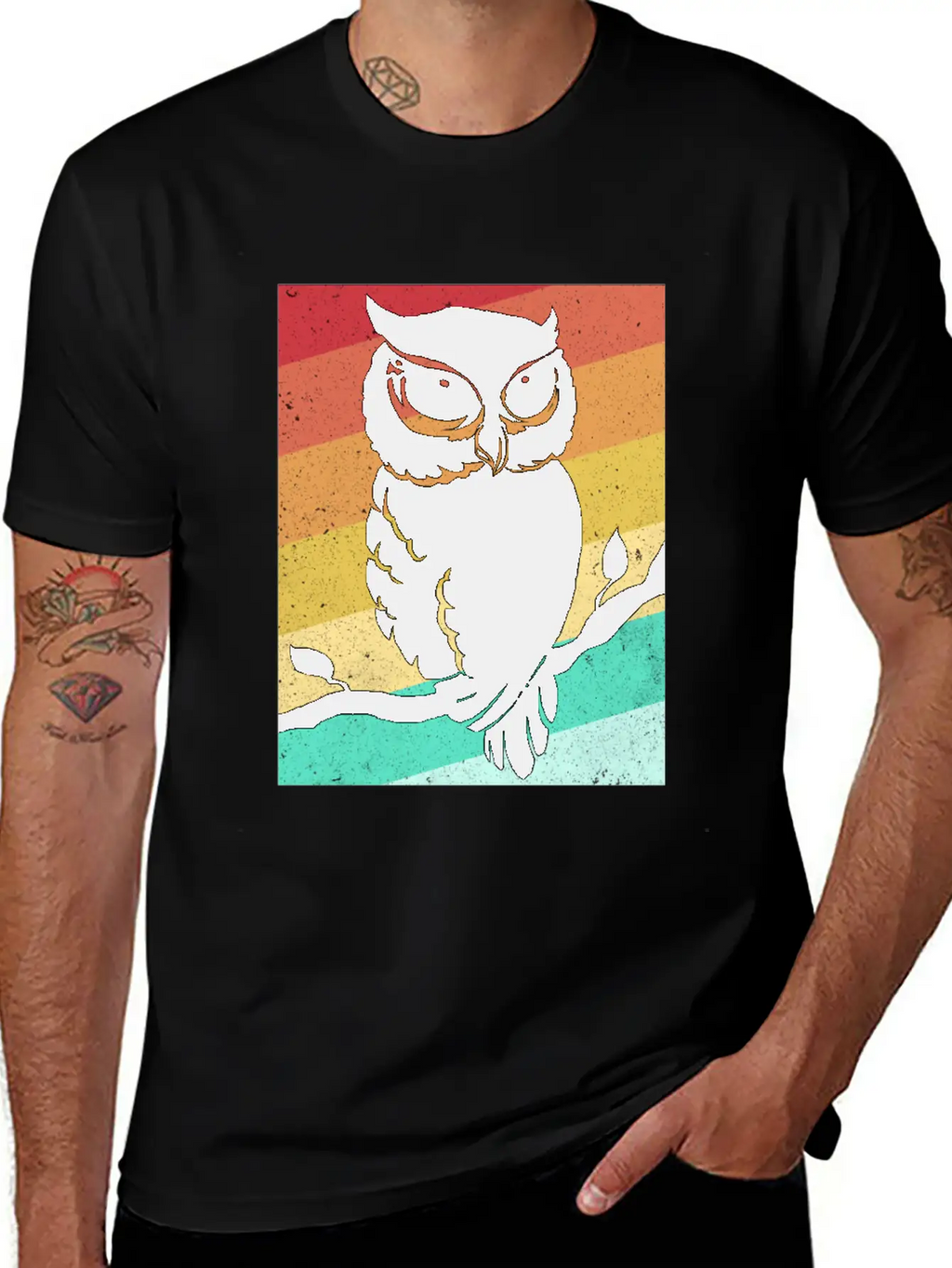 Owl Essential Cotton Tee For Daily Outfits – Unisex Style