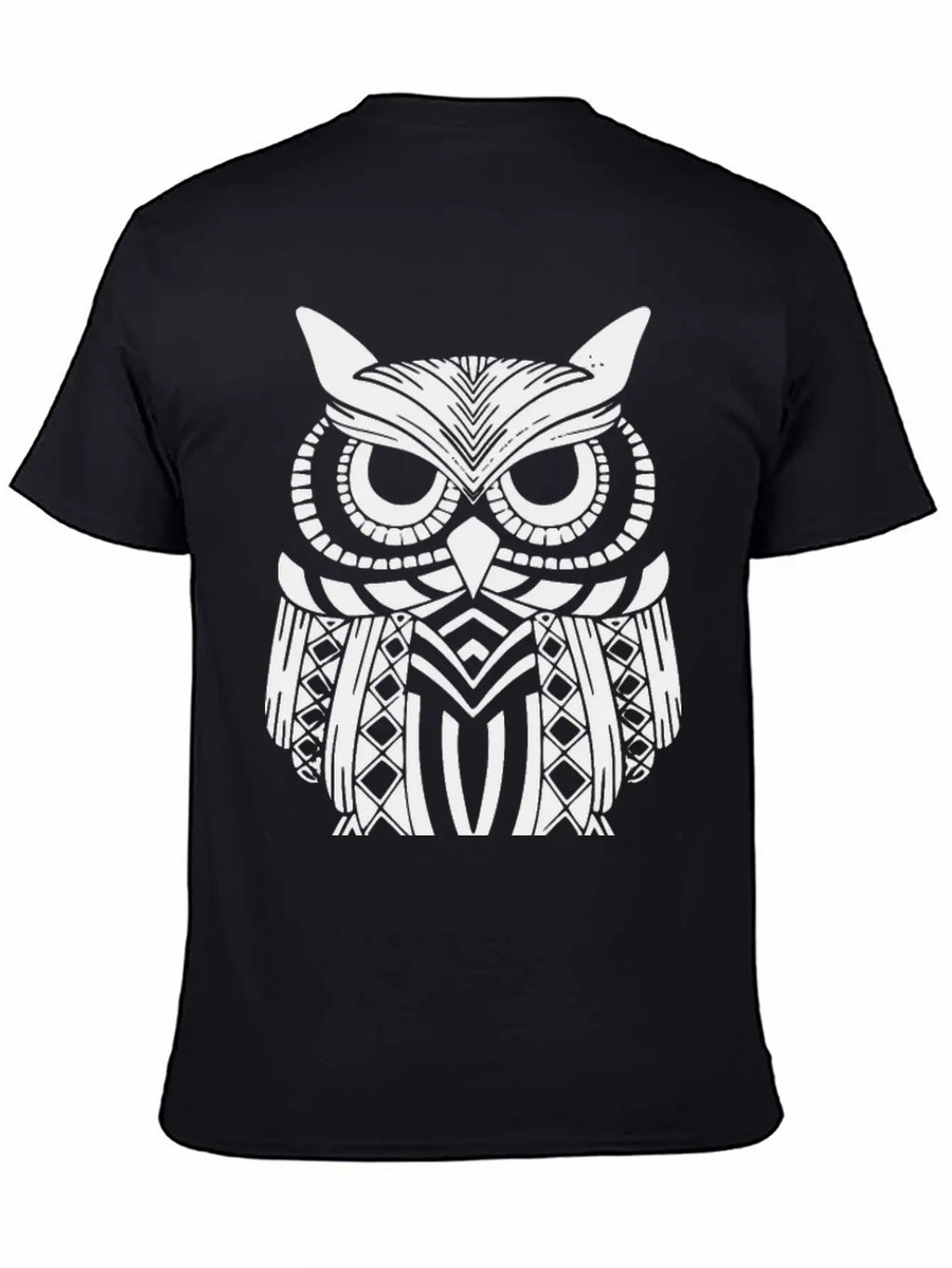 Owl Mandala Unisex Short Sleeve Soft Cotton T-Shirt – Casual Everyday Wear