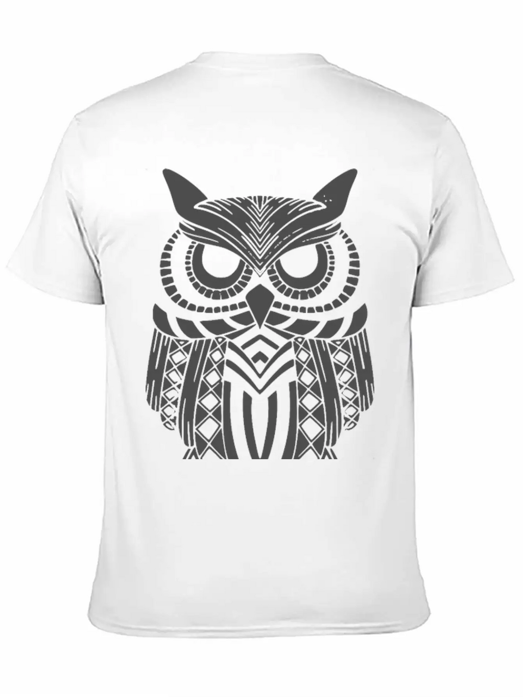 Owl Mandala Unisex Short Sleeve Soft Cotton T-Shirt – Casual Everyday Wear