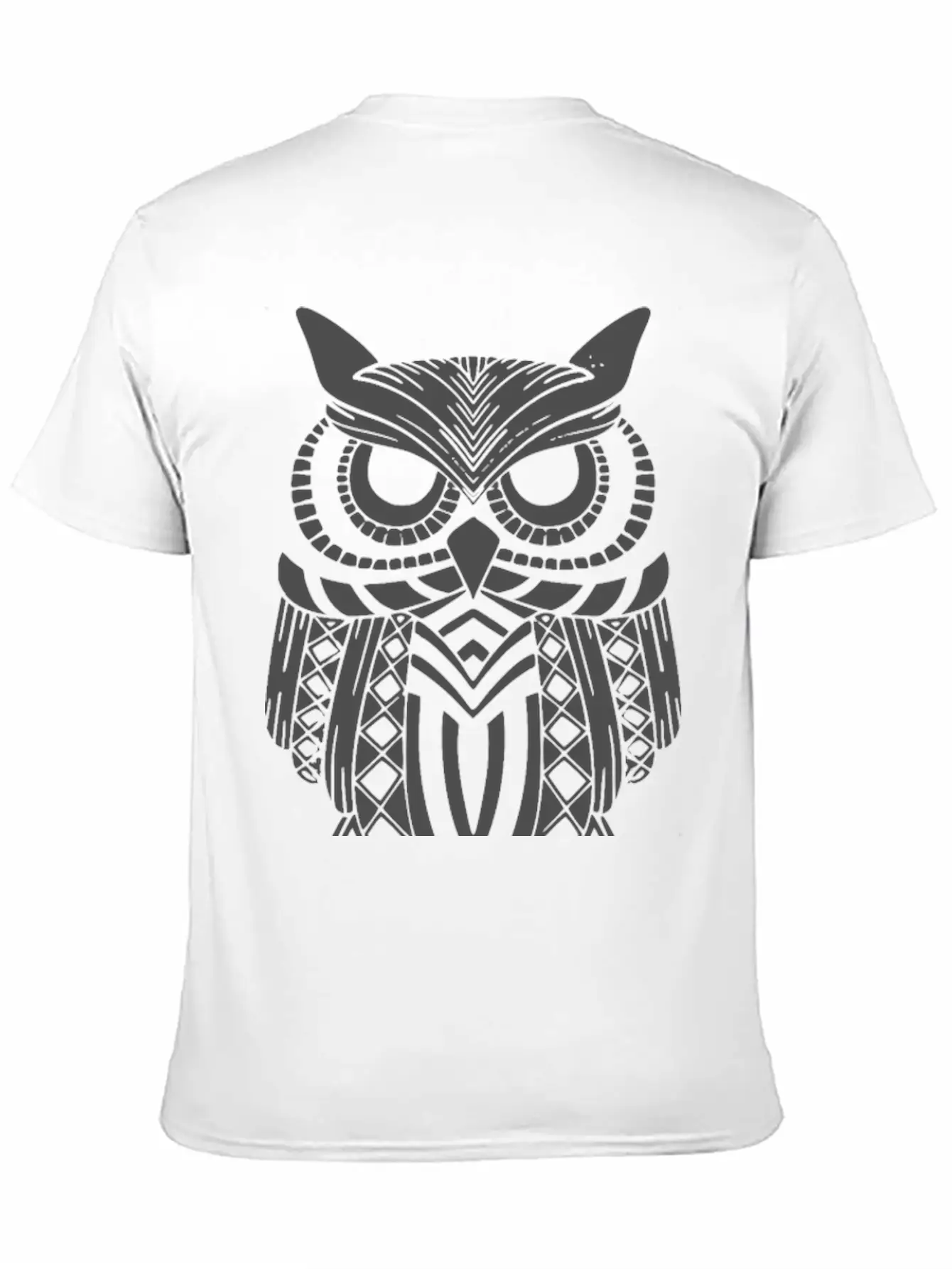 Owl Mandala Unisex Short Sleeve Soft Cotton T-Shirt – Casual Everyday Wear