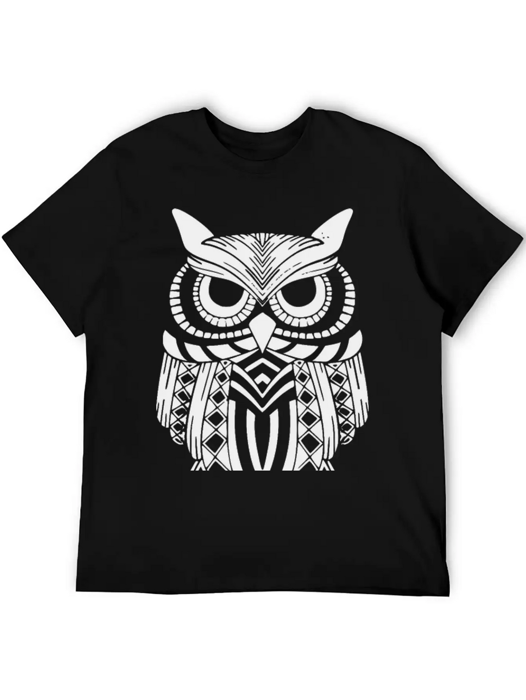 Owl Mandala Unisex Short Sleeve Soft Cotton T-Shirt – Casual Everyday Wear