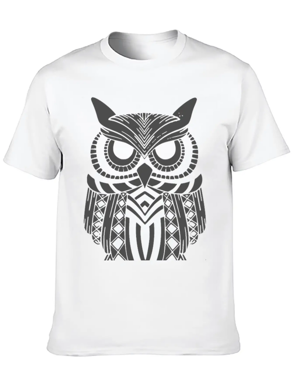 Owl Mandala Unisex Short Sleeve Soft Cotton T-Shirt – Casual Everyday Wear