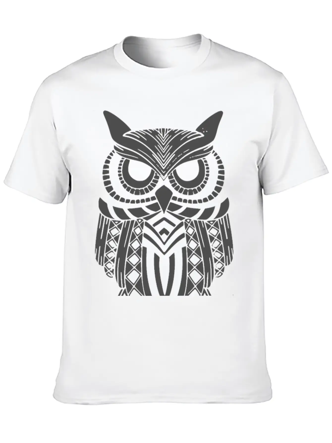 Owl Mandala Unisex Short Sleeve Soft Cotton T-Shirt – Casual Everyday Wear