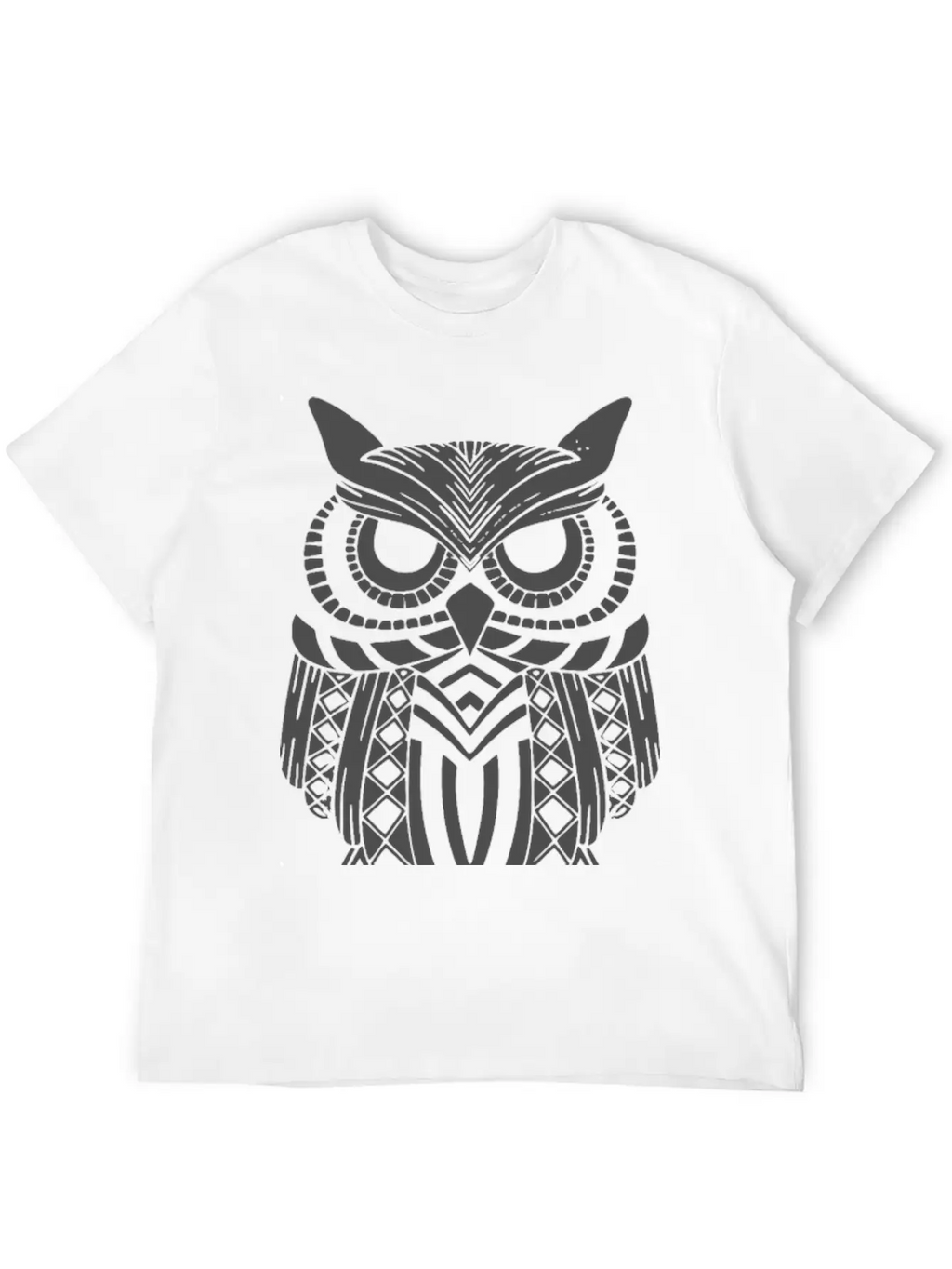 Owl Mandala Unisex Short Sleeve Soft Cotton T-Shirt – Casual Everyday Wear