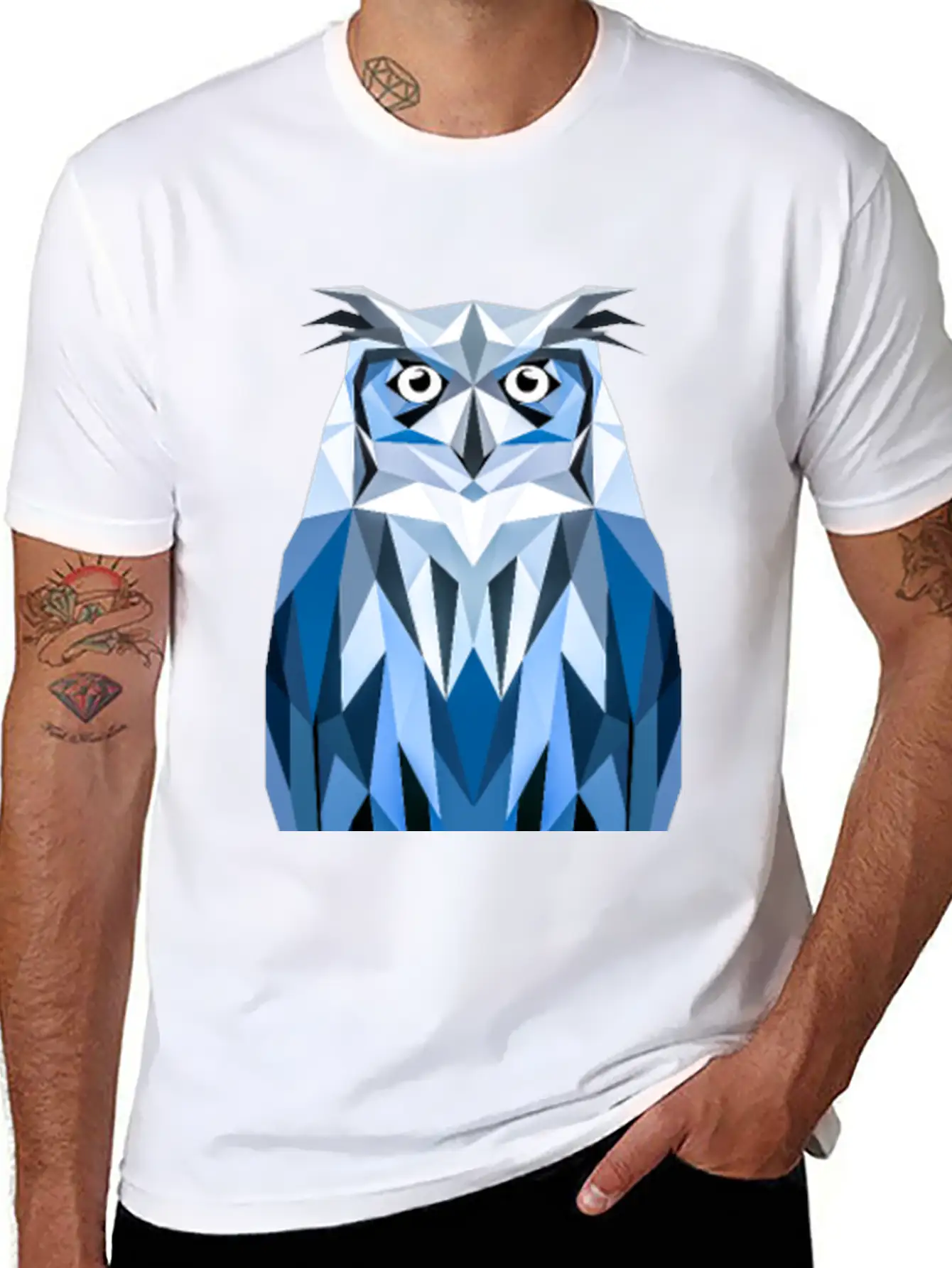 Owl Unisex Short Sleeve Soft Cotton T-Shirt – Casual Everyday Wear