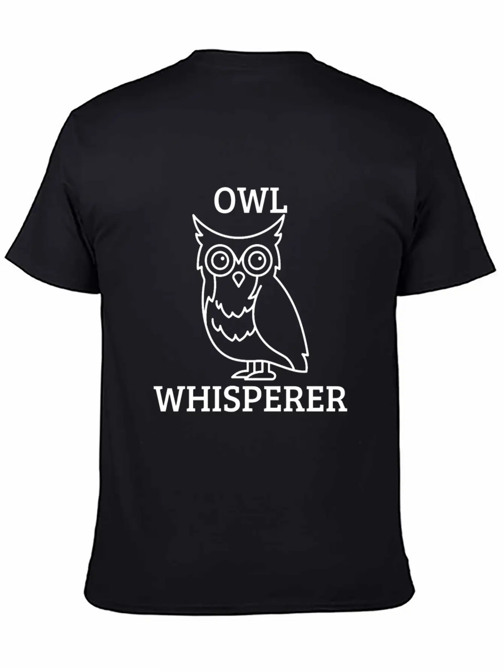 OWL WHISPERER Unisex Short Sleeve Soft Cotton T-Shirt – Casual Everyday Wear
