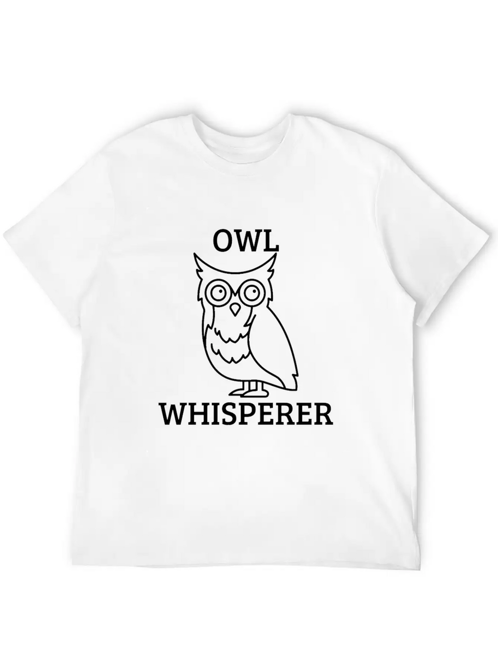 OWL WHISPERER Unisex Short Sleeve Soft Cotton T-Shirt – Casual Everyday Wear