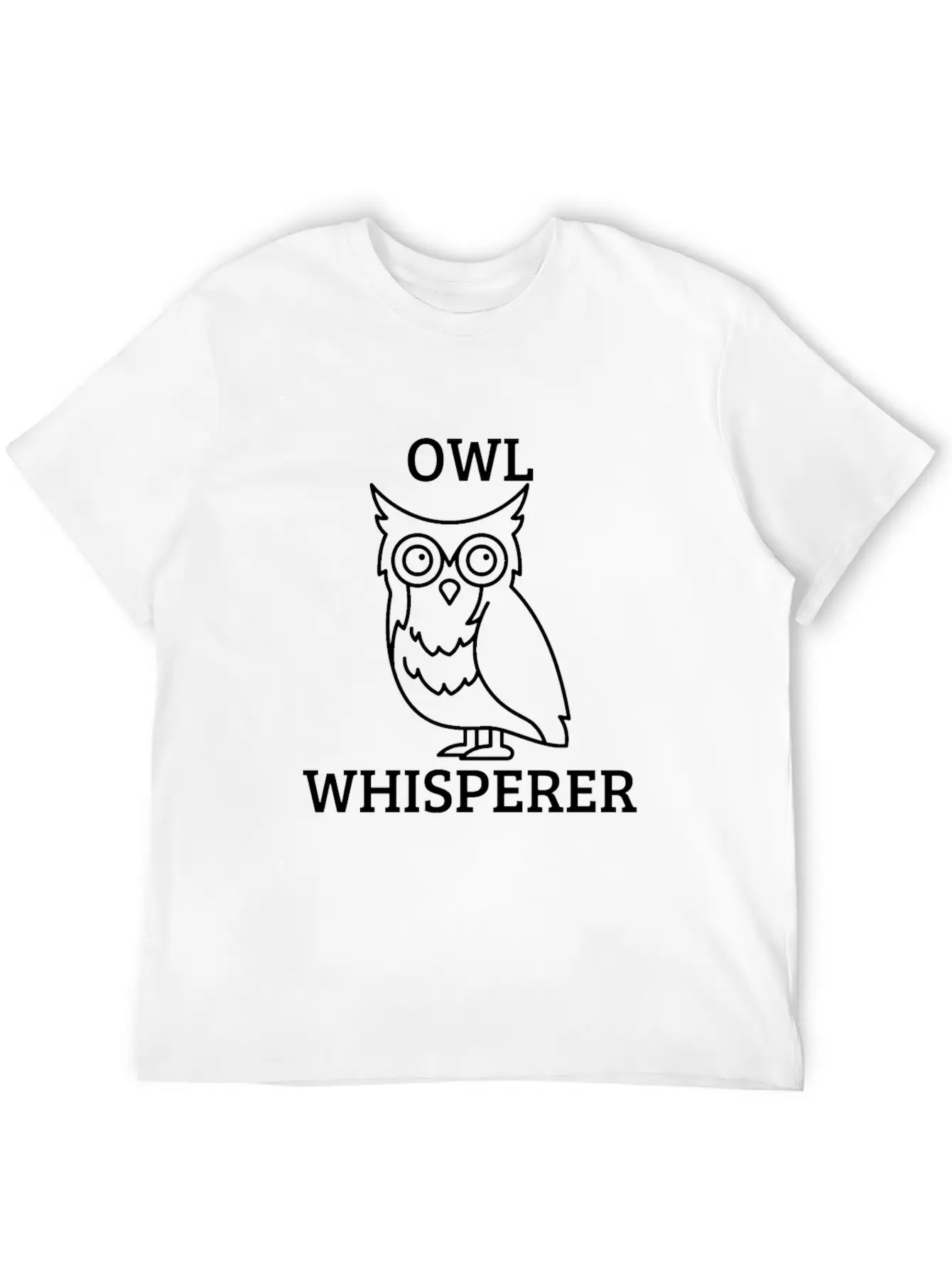 OWL WHISPERER Unisex Short Sleeve Soft Cotton T-Shirt – Casual Everyday Wear