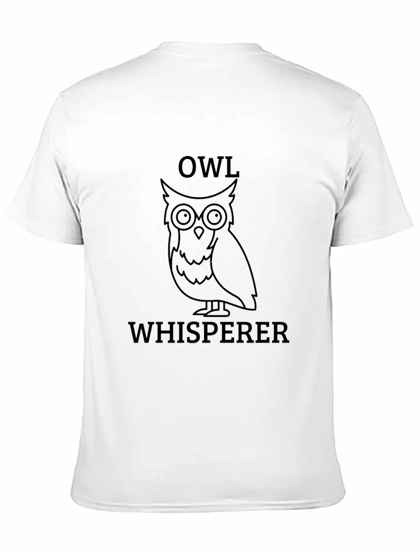 OWL WHISPERER Unisex Short Sleeve Soft Cotton T-Shirt – Casual Everyday Wear