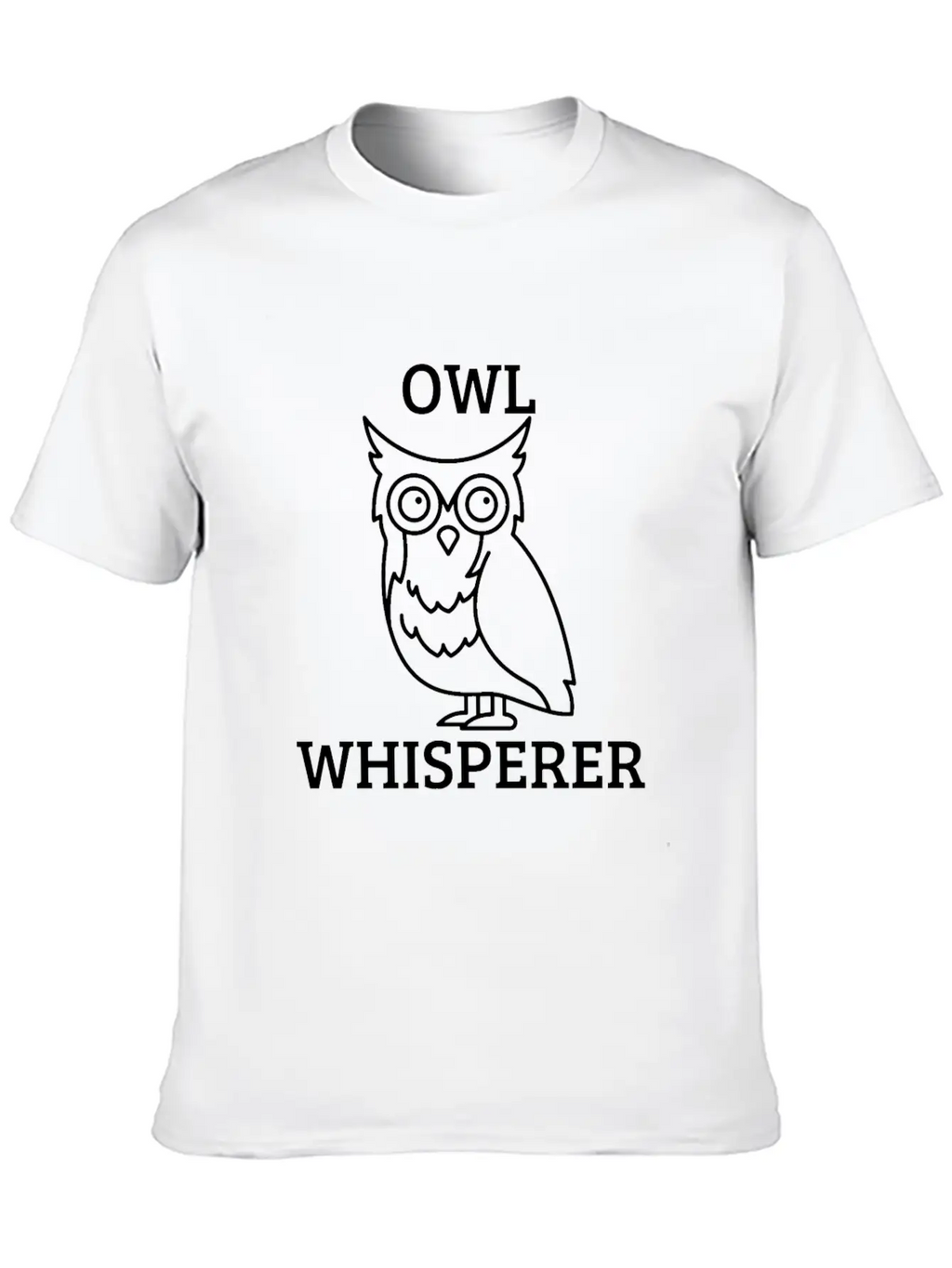 OWL WHISPERER Unisex Short Sleeve Soft Cotton T-Shirt – Casual Everyday Wear