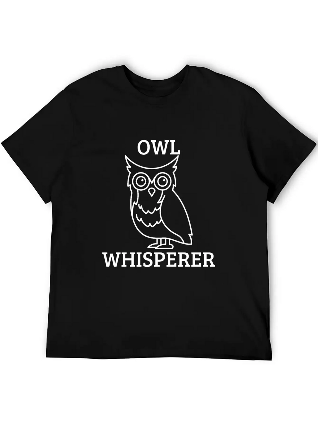 OWL WHISPERER Unisex Short Sleeve Soft Cotton T-Shirt – Casual Everyday Wear