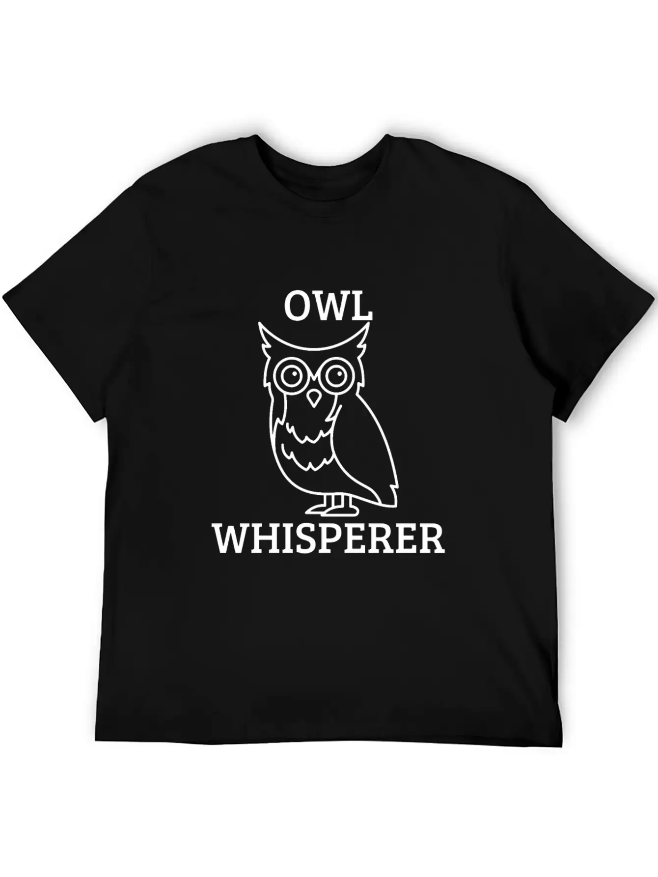 OWL WHISPERER Unisex Short Sleeve Soft Cotton T-Shirt – Casual Everyday Wear