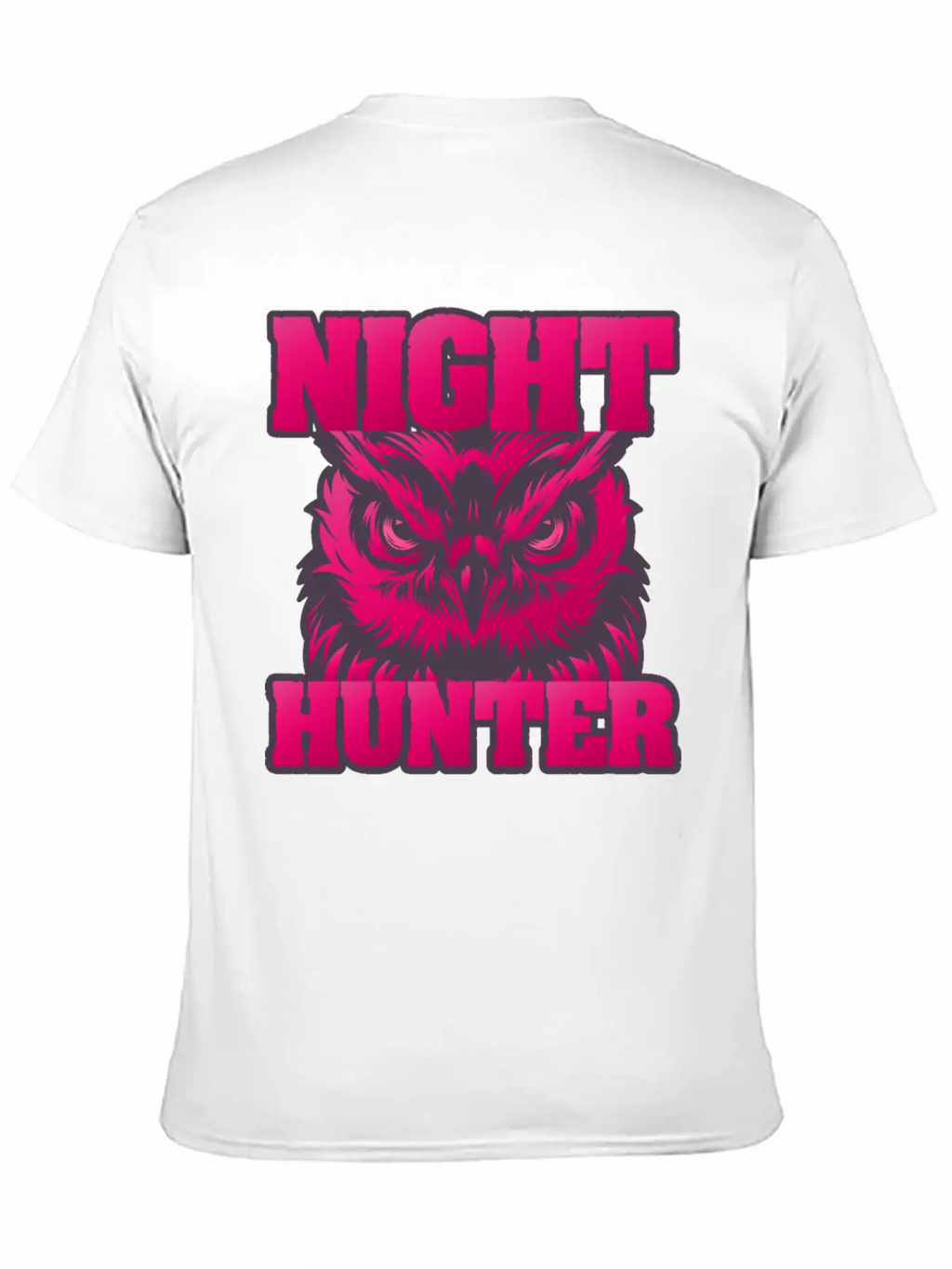 Owl Wisdom Nighthunter Unisex Short Sleeve Soft Cotton T-Shirt – Casual Everyday Wear