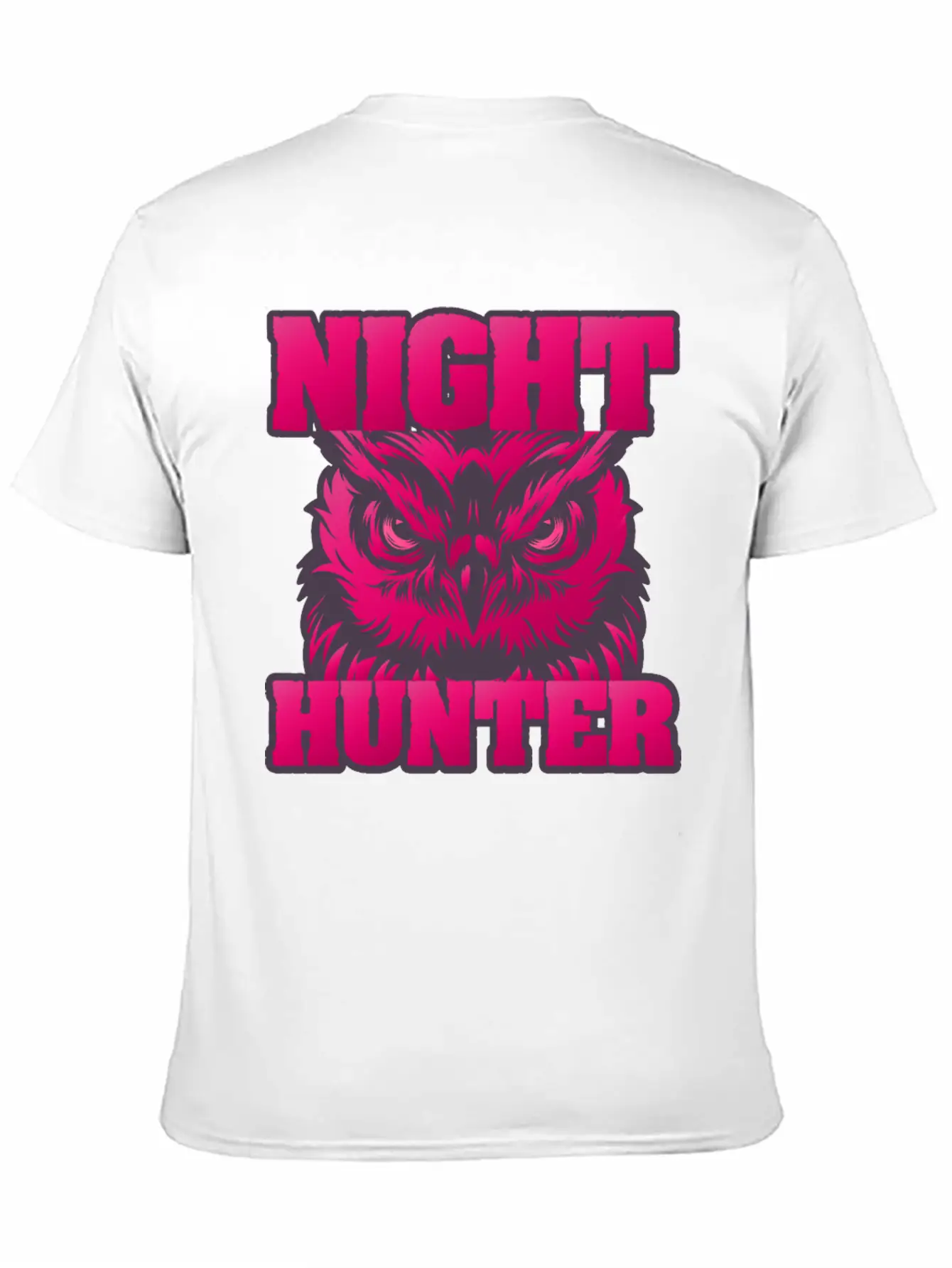 Owl Wisdom Nighthunter Unisex Short Sleeve Soft Cotton T-Shirt – Casual Everyday Wear