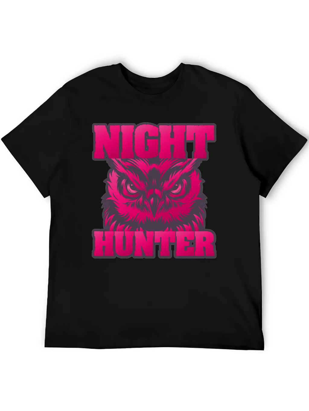 Owl Wisdom Nighthunter Unisex Short Sleeve Soft Cotton T-Shirt – Casual Everyday Wear