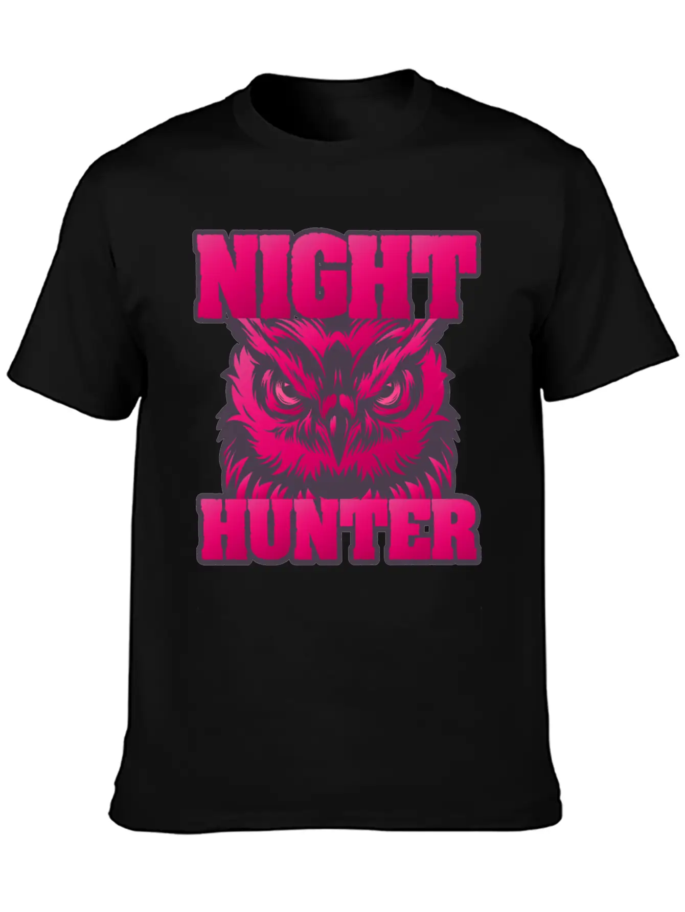 Owl Wisdom Nighthunter Unisex Short Sleeve Soft Cotton T-Shirt – Casual Everyday Wear
