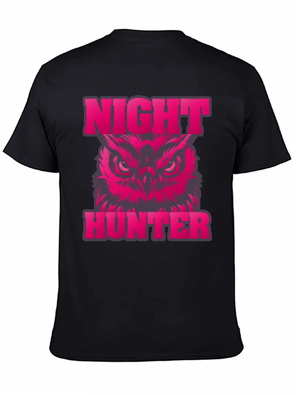 Owl Wisdom Nighthunter Unisex Short Sleeve Soft Cotton T-Shirt – Casual Everyday Wear