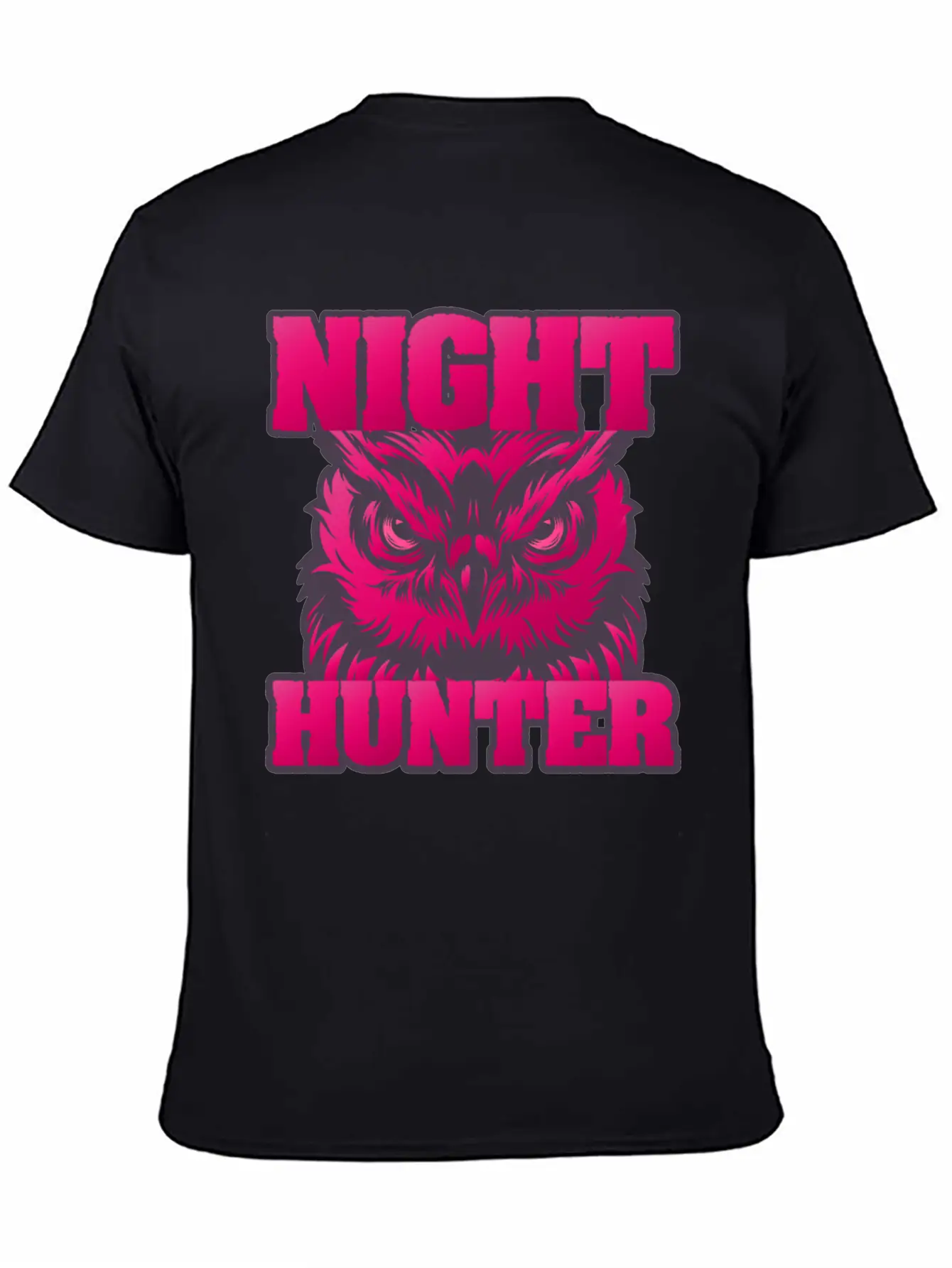 Owl Wisdom Nighthunter Unisex Short Sleeve Soft Cotton T-Shirt – Casual Everyday Wear