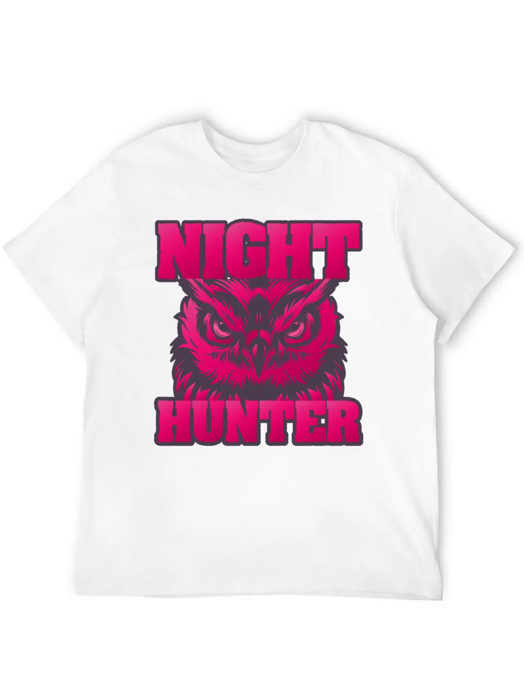 Owl Wisdom Nighthunter Unisex Short Sleeve Soft Cotton T-Shirt – Casual Everyday Wear