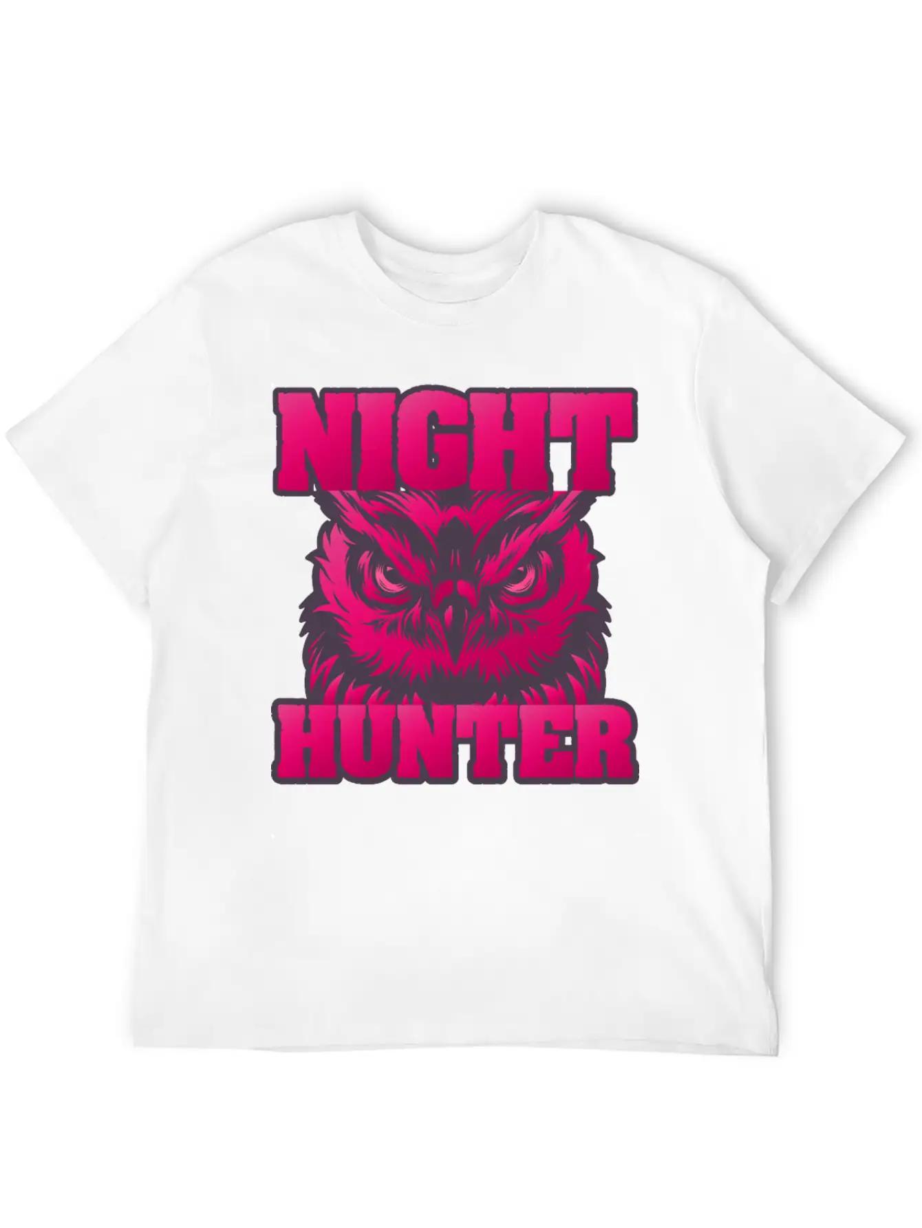 Owl Wisdom Nighthunter Unisex Short Sleeve Soft Cotton T-Shirt – Casual Everyday Wear