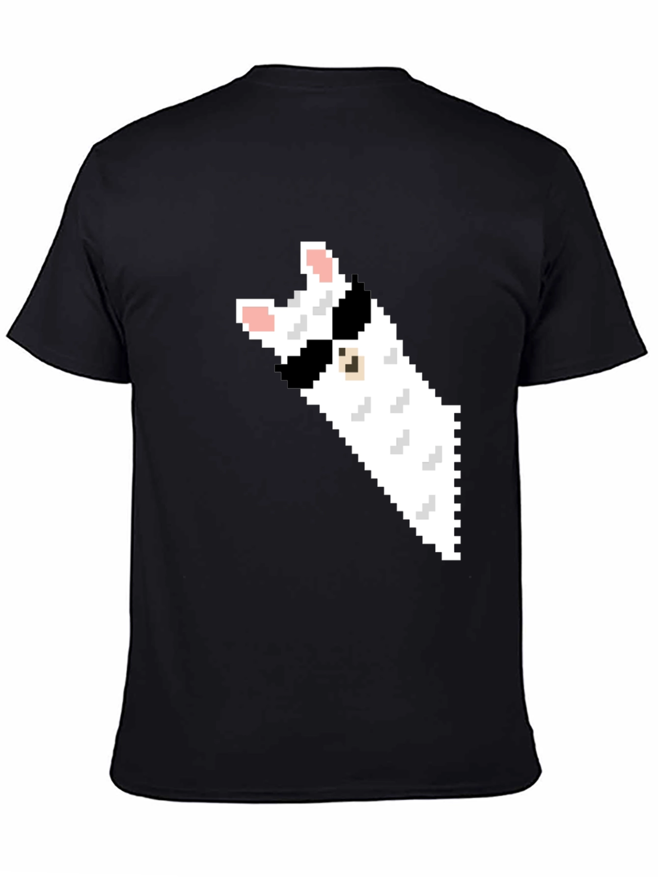Pixel Cat Black T-Shirt - Gamer Style