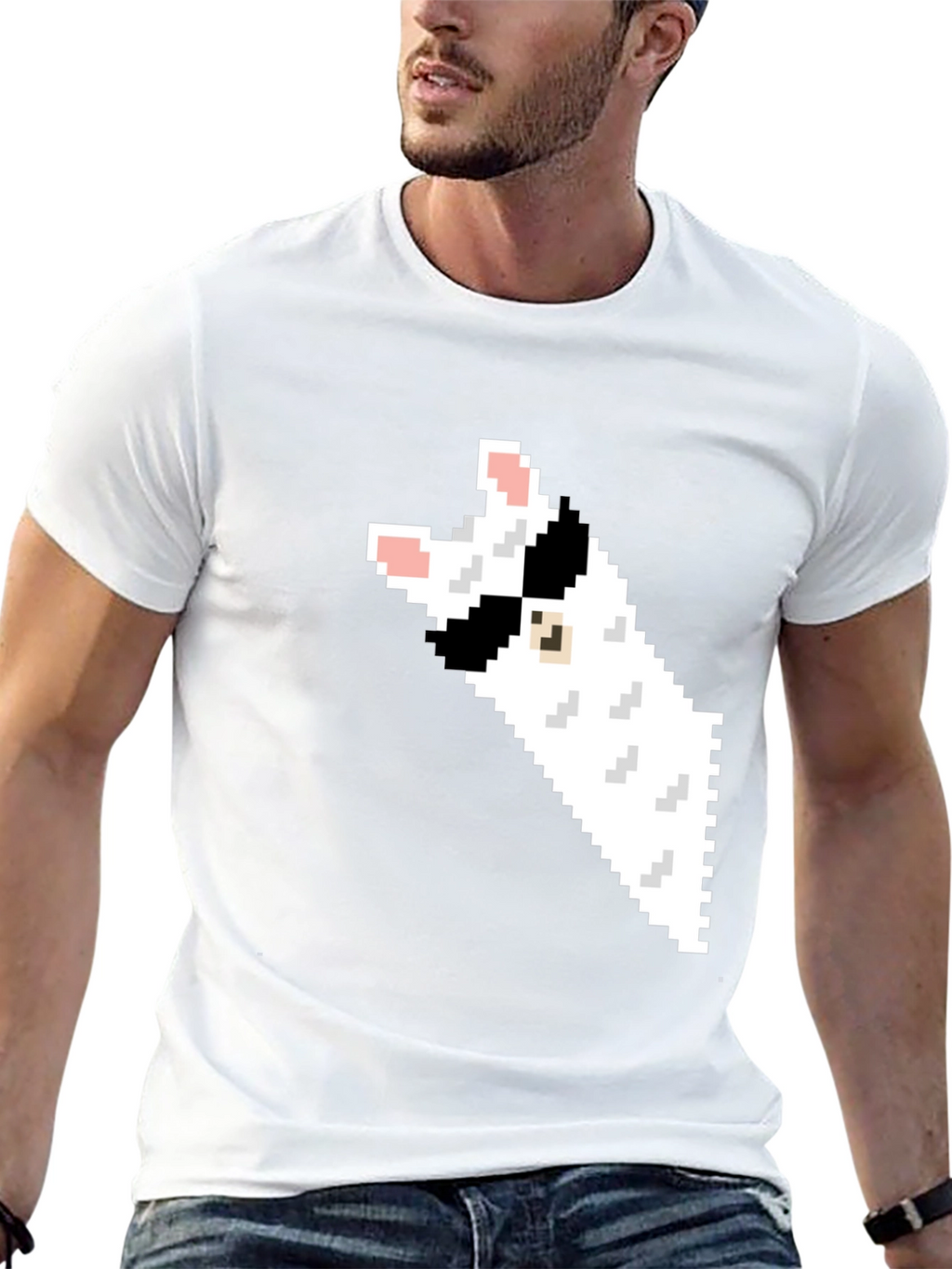 Pixel Cat Black T-Shirt - Gamer Style