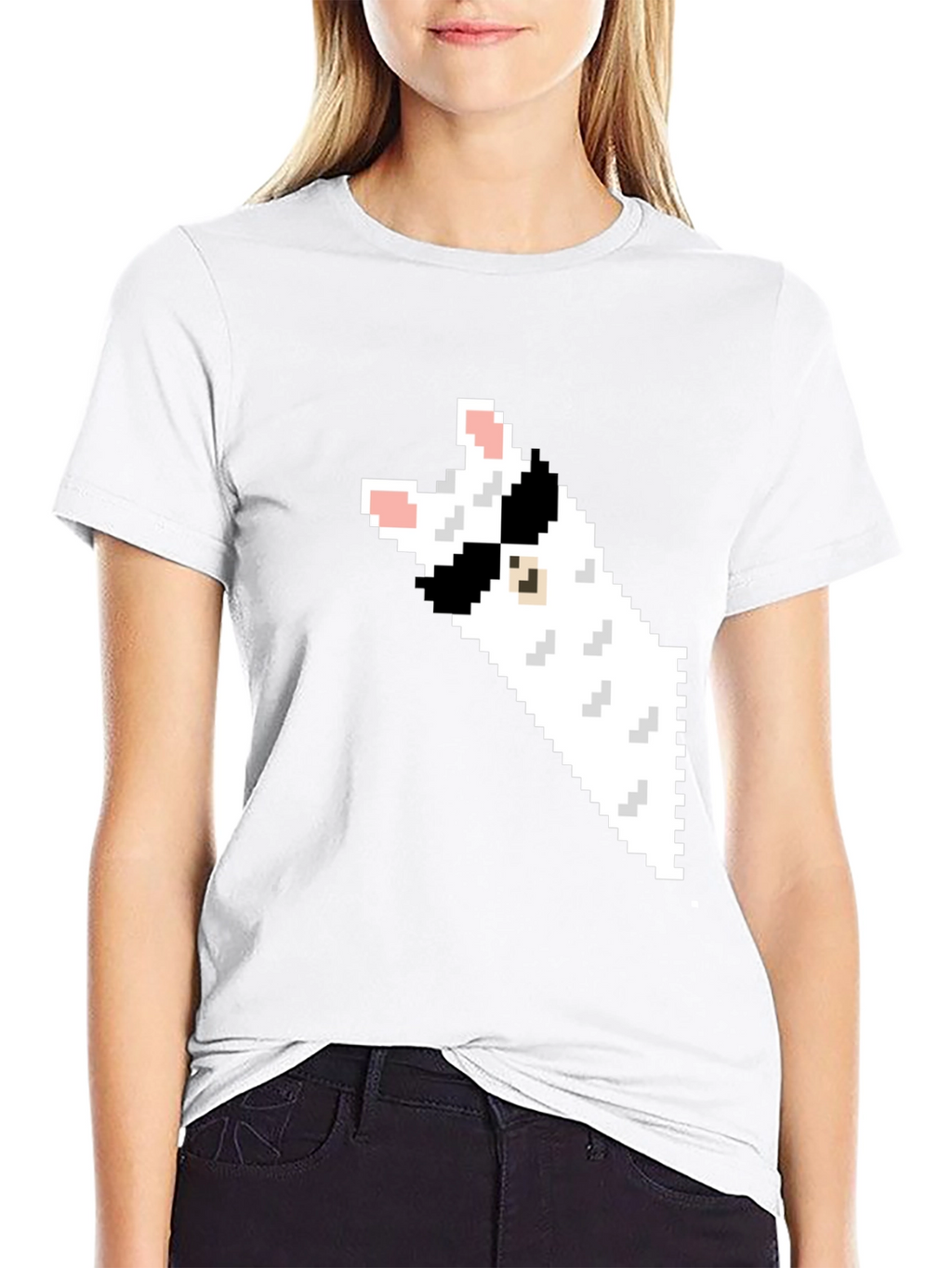 Pixel Cat Black T-Shirt - Gamer Style