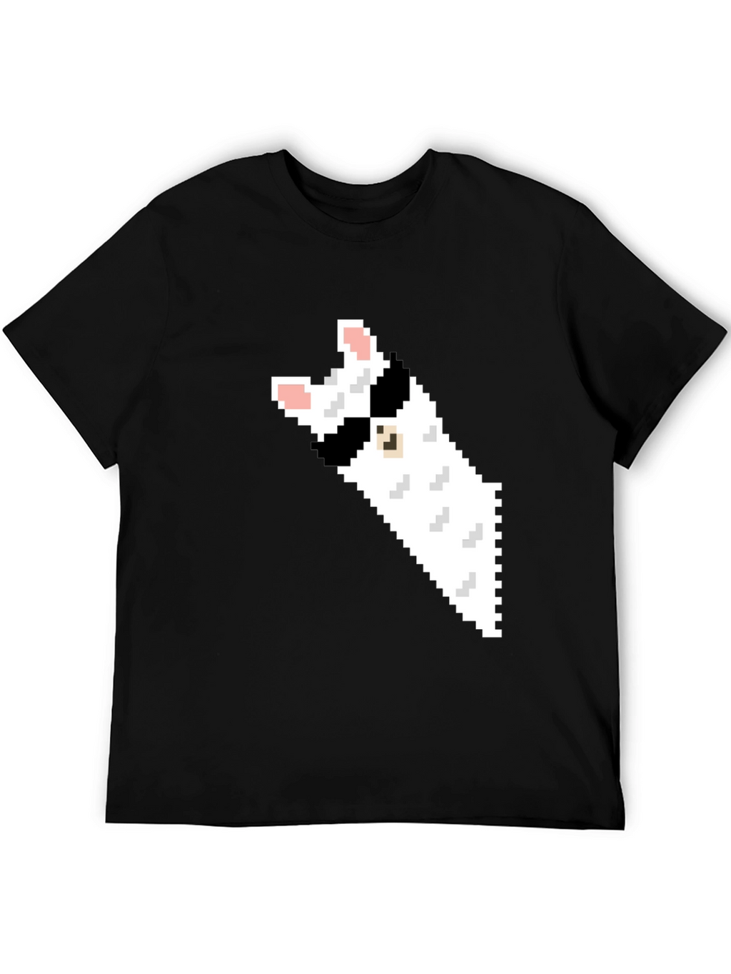 Pixel Cat Black T-Shirt - Gamer Style