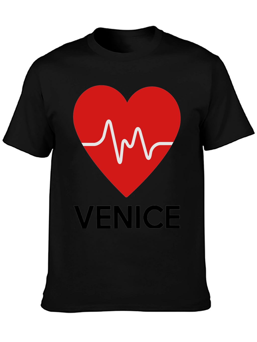 Venice Heartbeat Graphic Tee - Trendy Casual Style