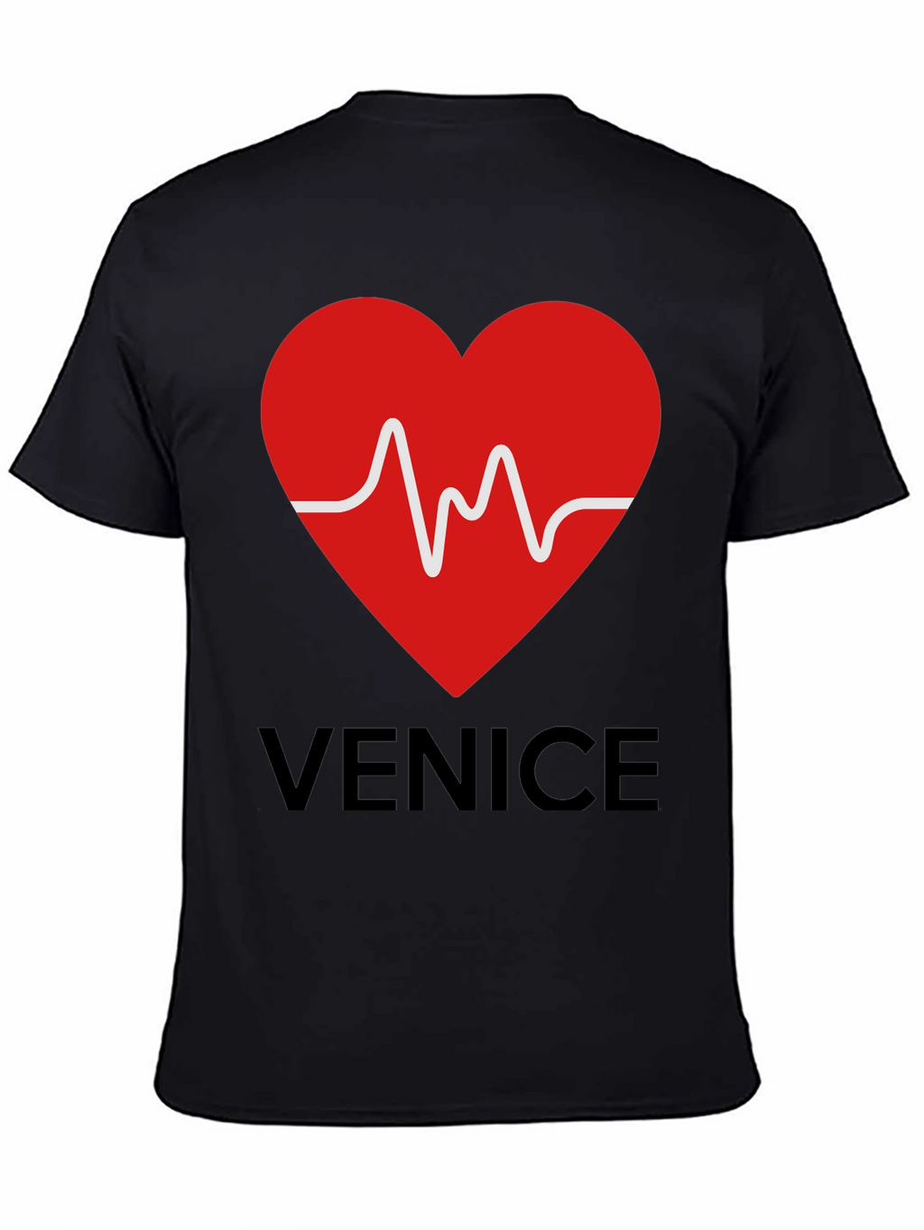 Venice Heartbeat Graphic Tee - Trendy Casual Style
