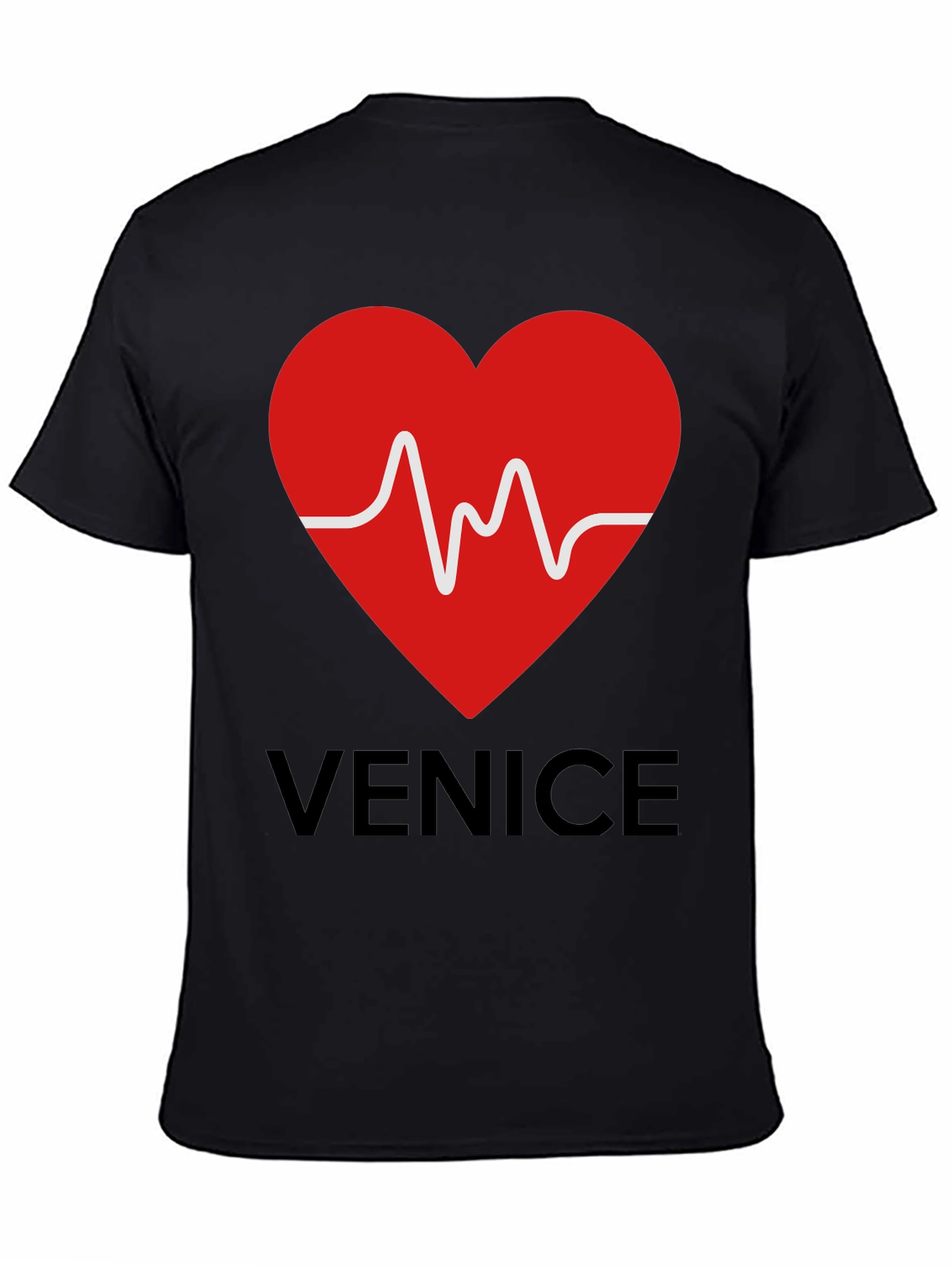 Venice Heartbeat Graphic Tee - Trendy Casual Style