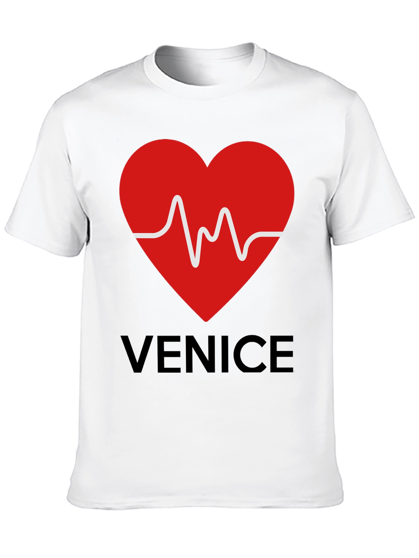 Venice Heartbeat Graphic Tee - Trendy Casual Style