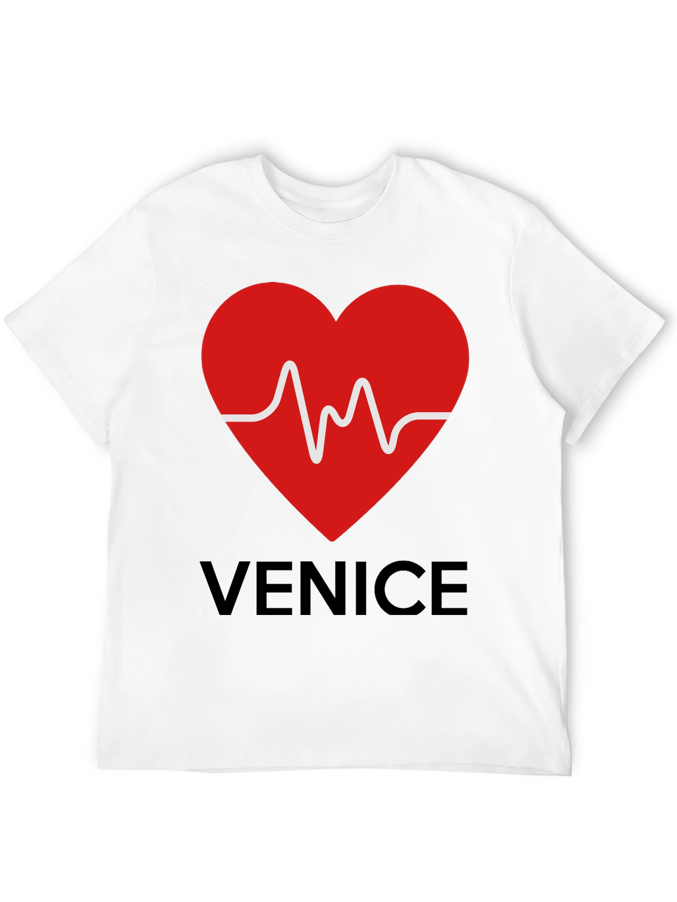 Venice Heartbeat Graphic Tee - Trendy Casual Style