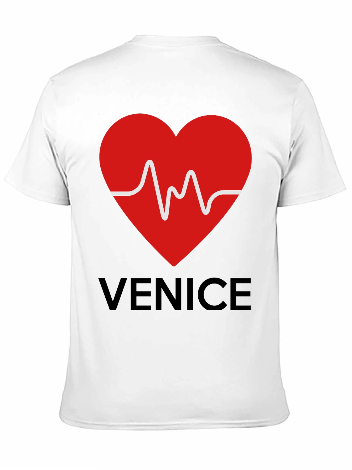 Venice Heartbeat Graphic Tee - Trendy Casual Style