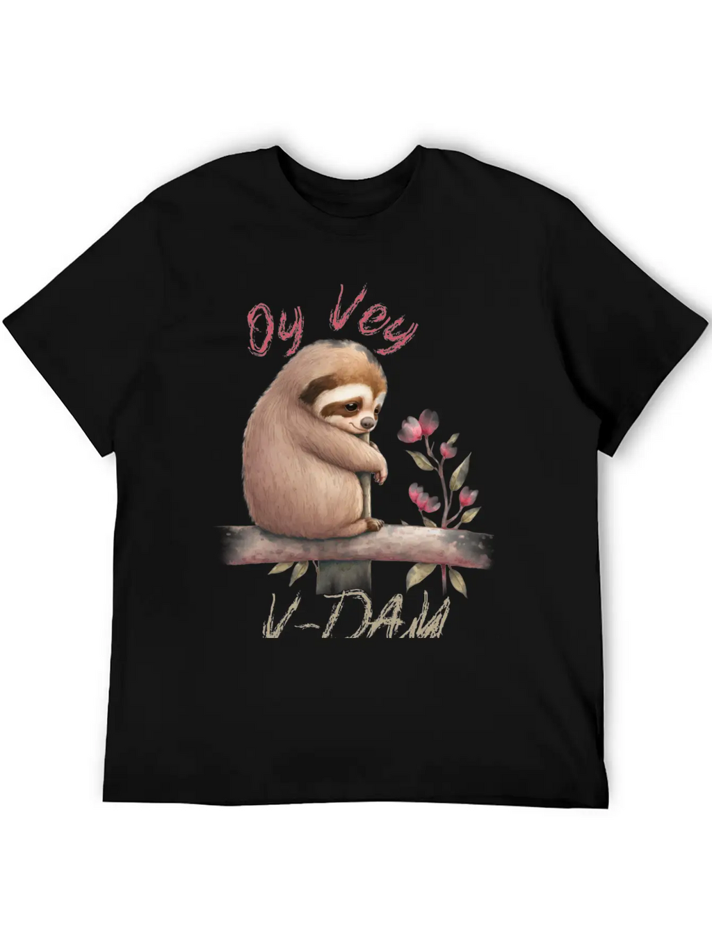 Oy Vey V-day Sloth Unisex Casual T-Shirt – Clean Design For Daily Comfort