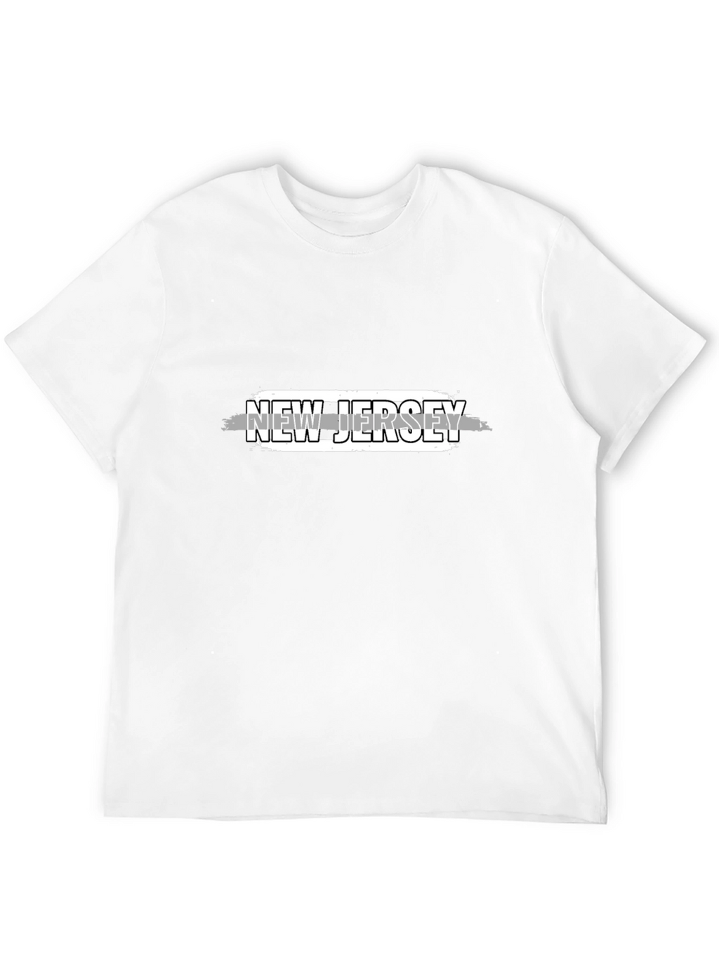 New Jersey Graphic T-Shirt - Black Cotton Tee