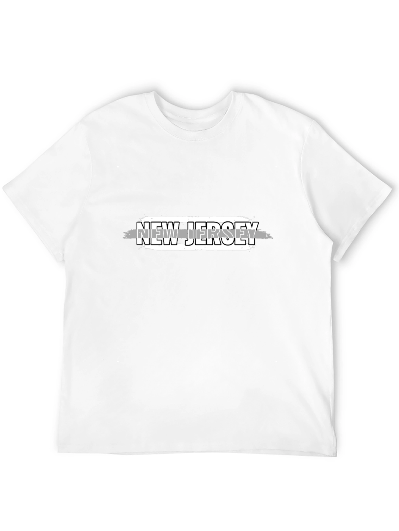 New Jersey Graphic T-Shirt - Black Cotton Tee