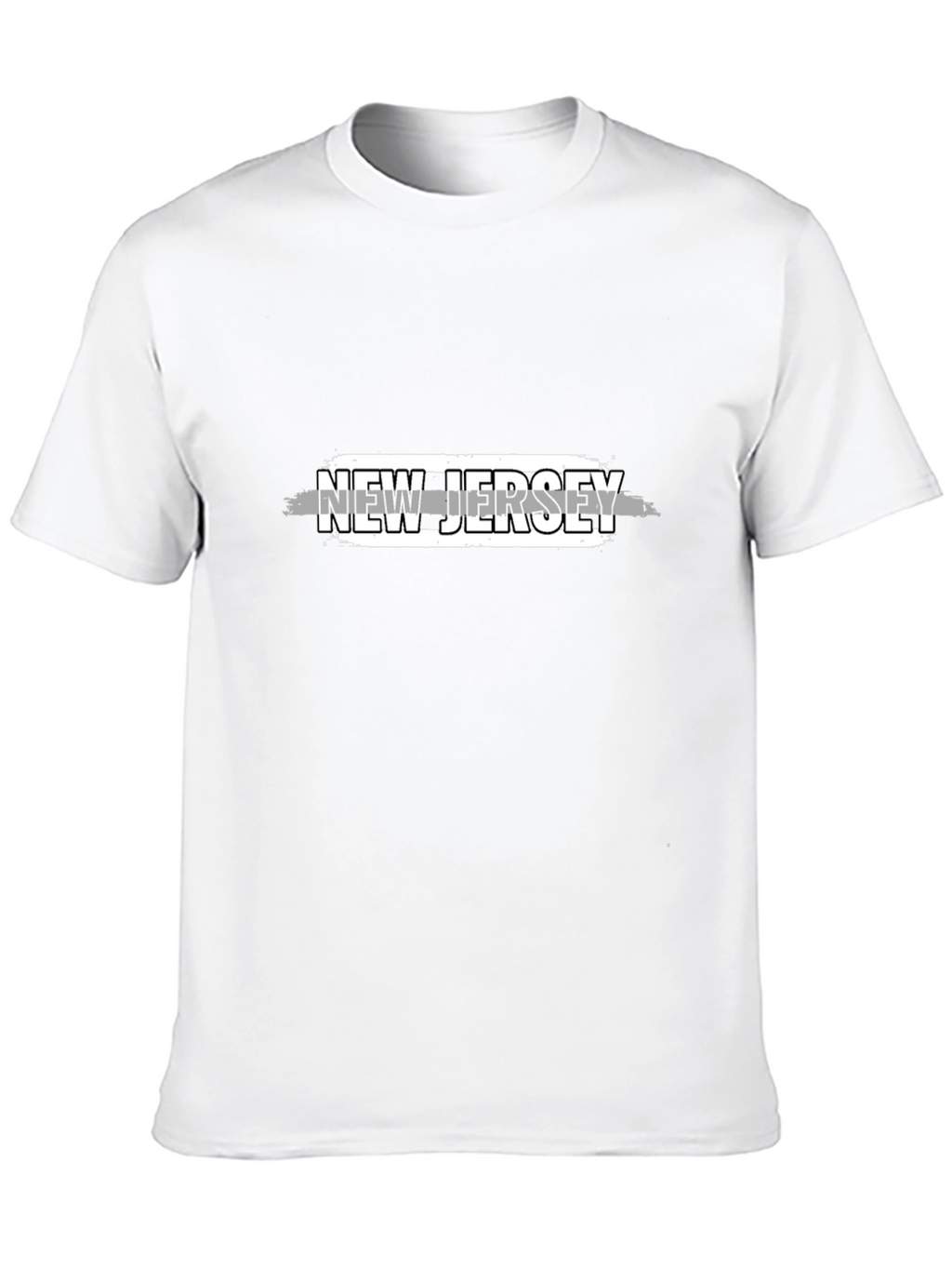 New Jersey Graphic T-Shirt - Black Cotton Tee