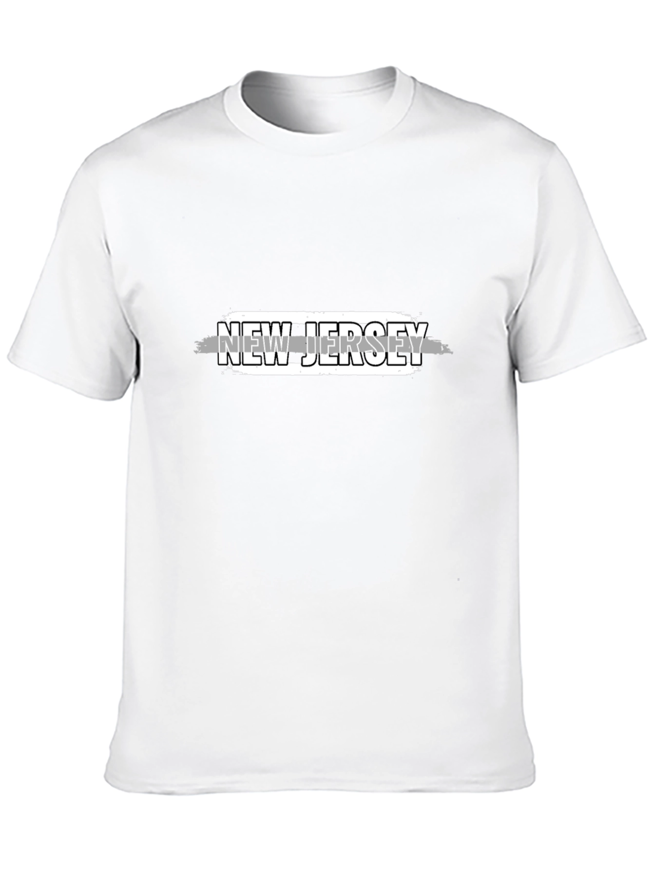 New Jersey Graphic T-Shirt - Black Cotton Tee