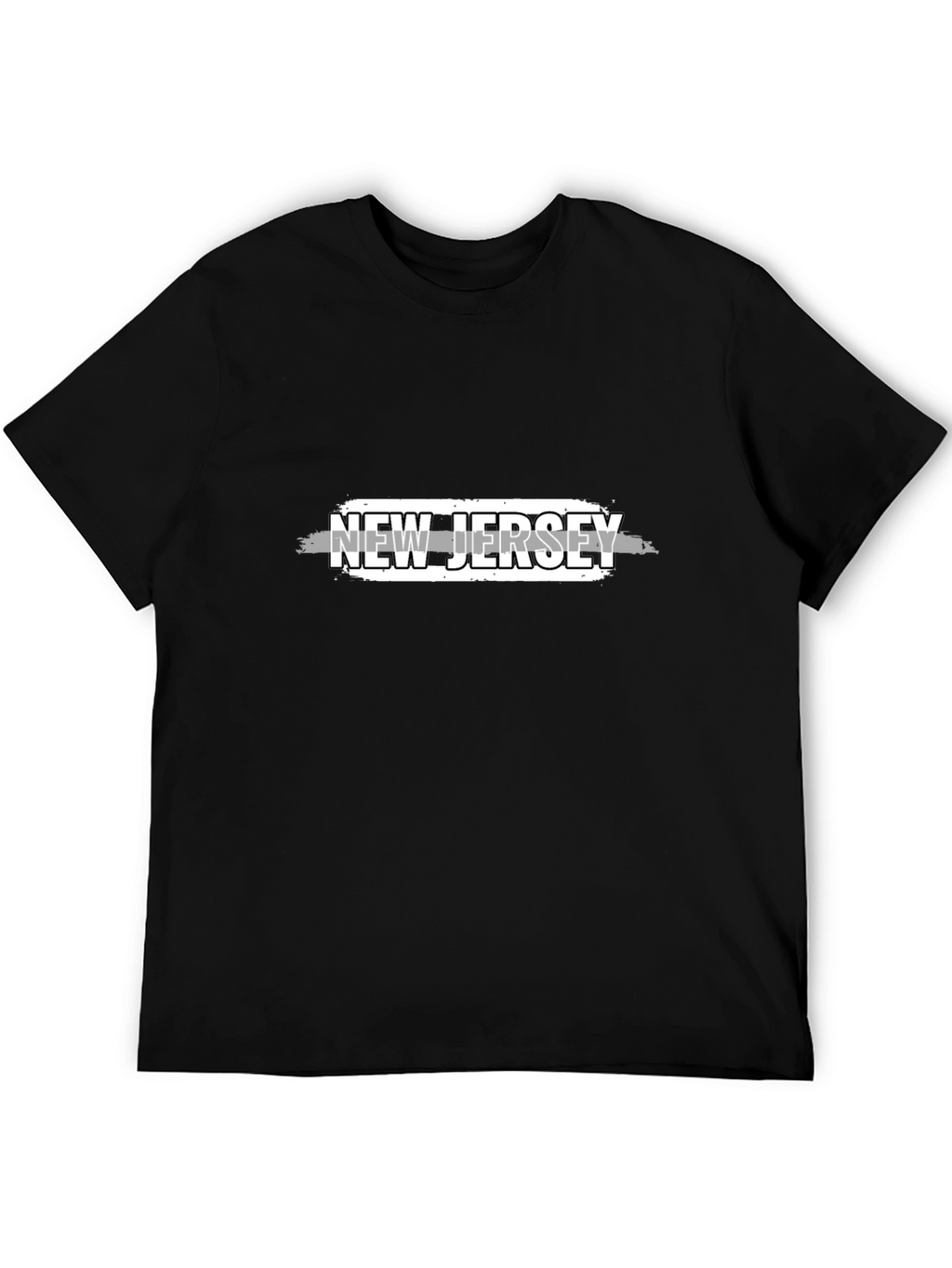 New Jersey Graphic T-Shirt - Black Cotton Tee