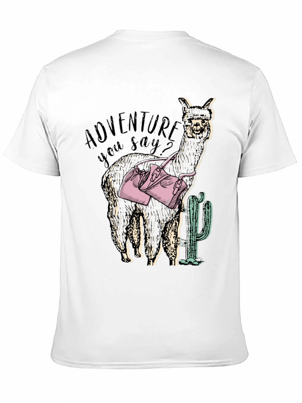 Adventure Alpaca Graphic Tee - Novelty Design