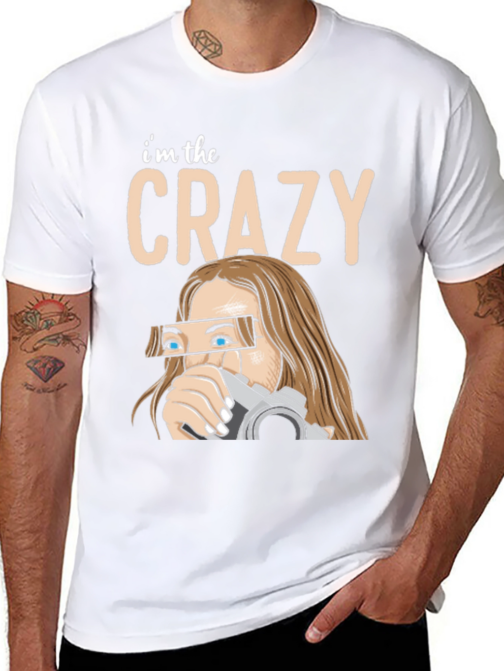 Crazy Photographer Graphic T-Shirt