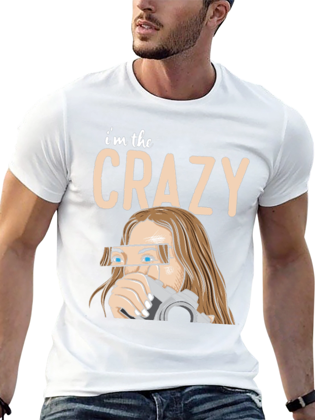 Crazy Photographer Graphic T-Shirt