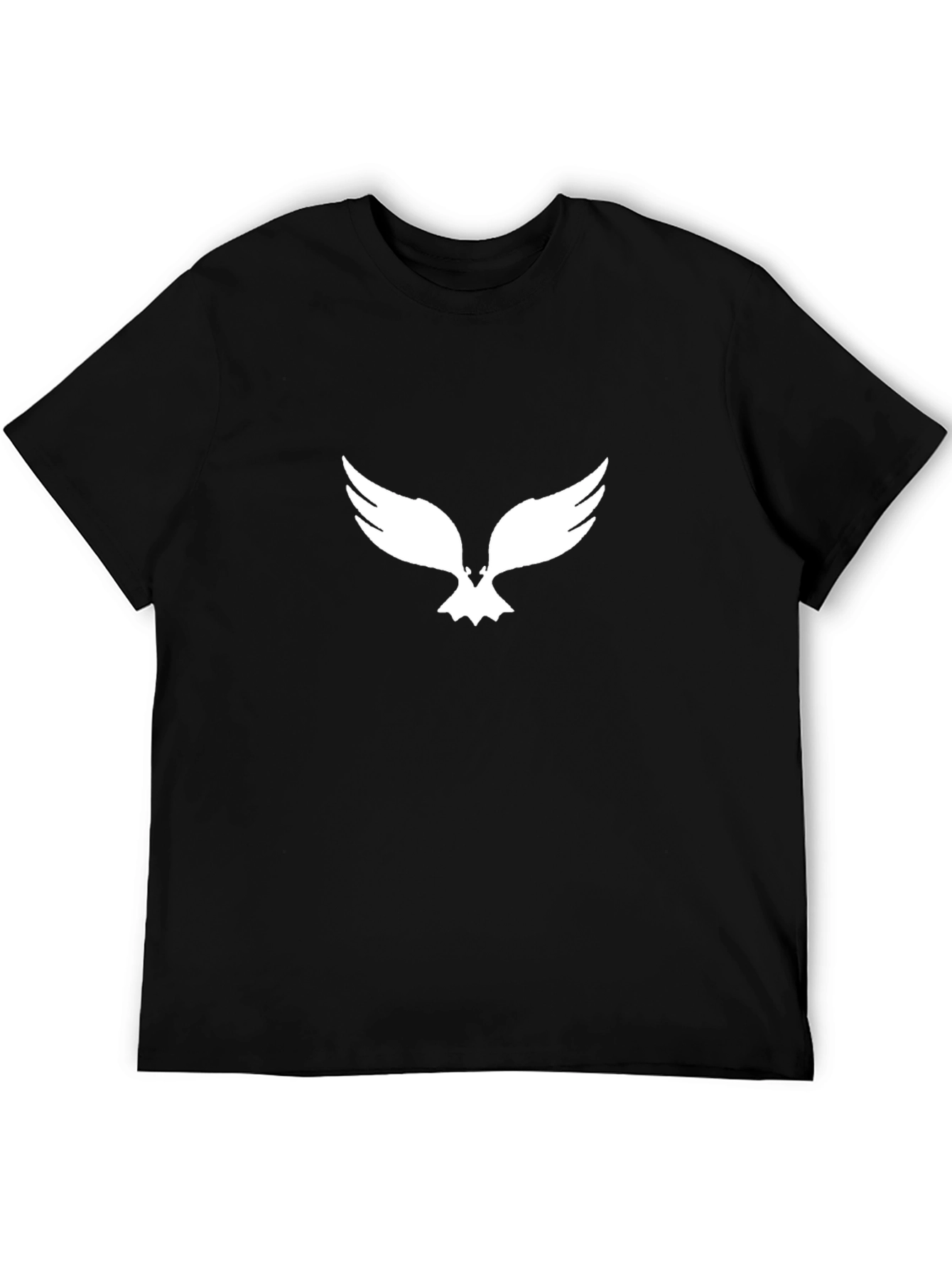 Black T-Shirt with Eagle Graphic