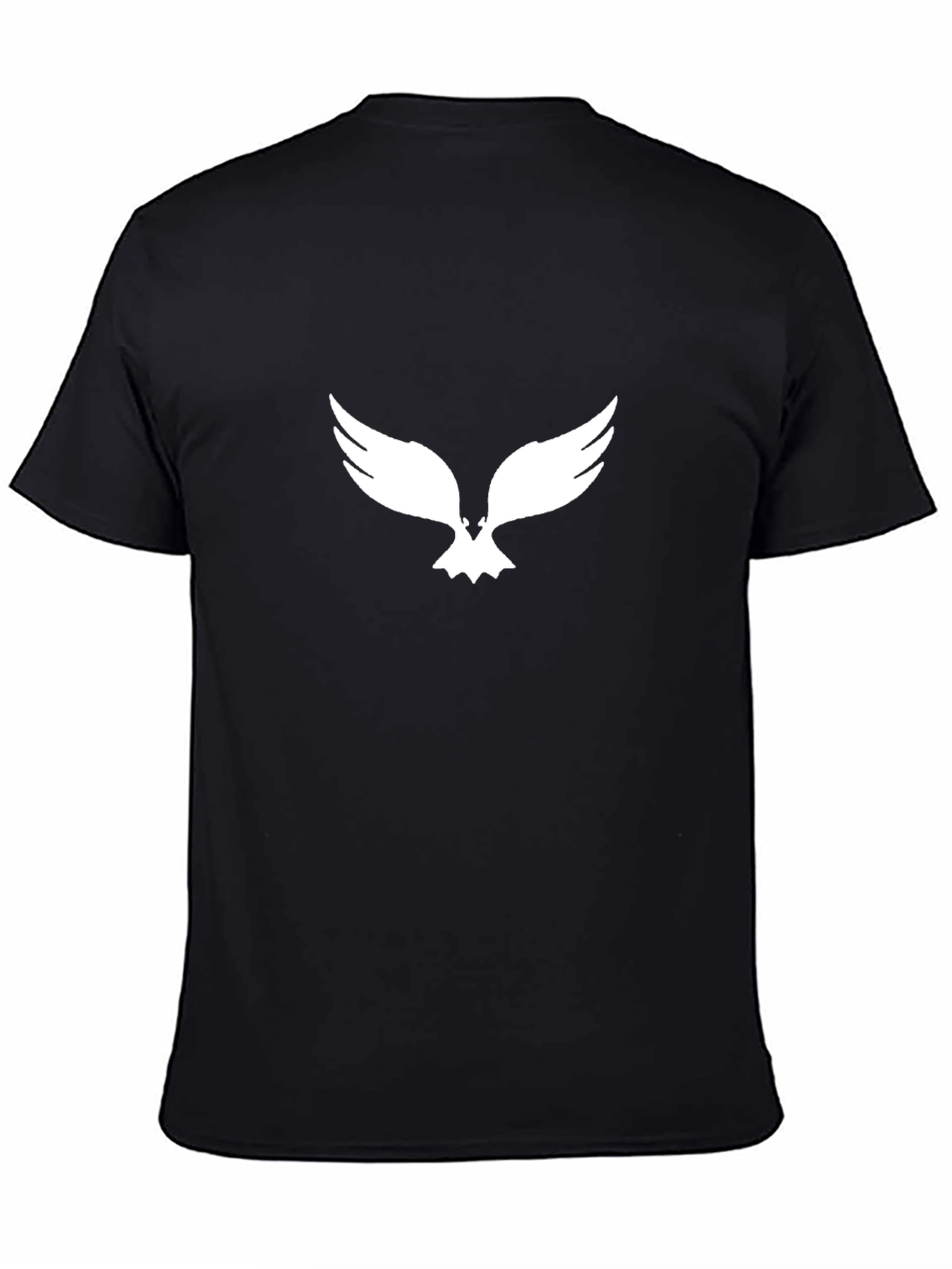 Black T-Shirt with Eagle Graphic