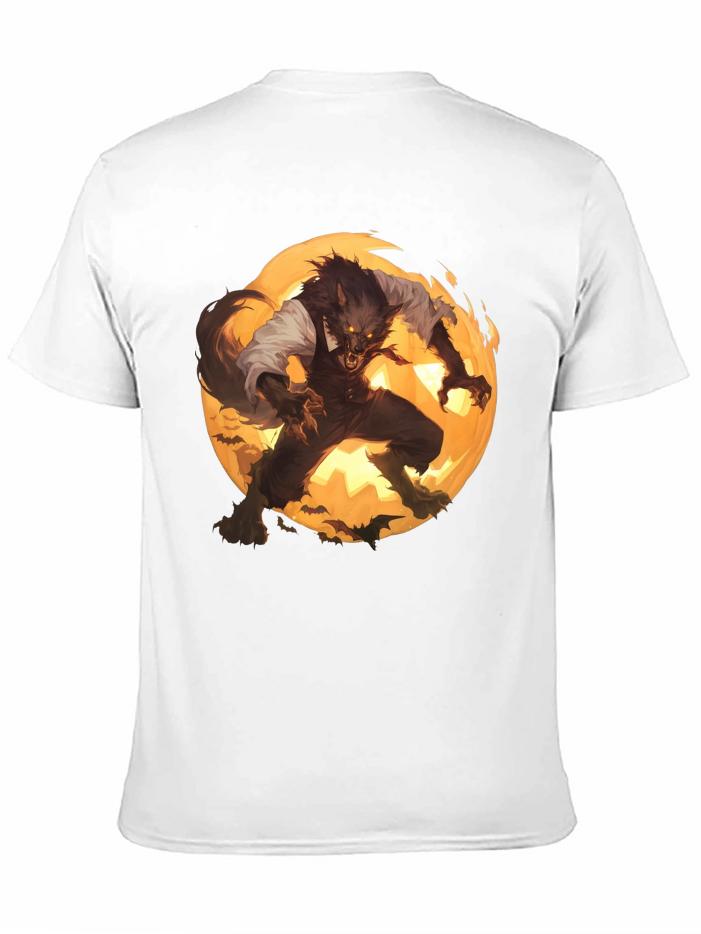 Werewolf Moon Graphic T-Shirt - Halloween Ready