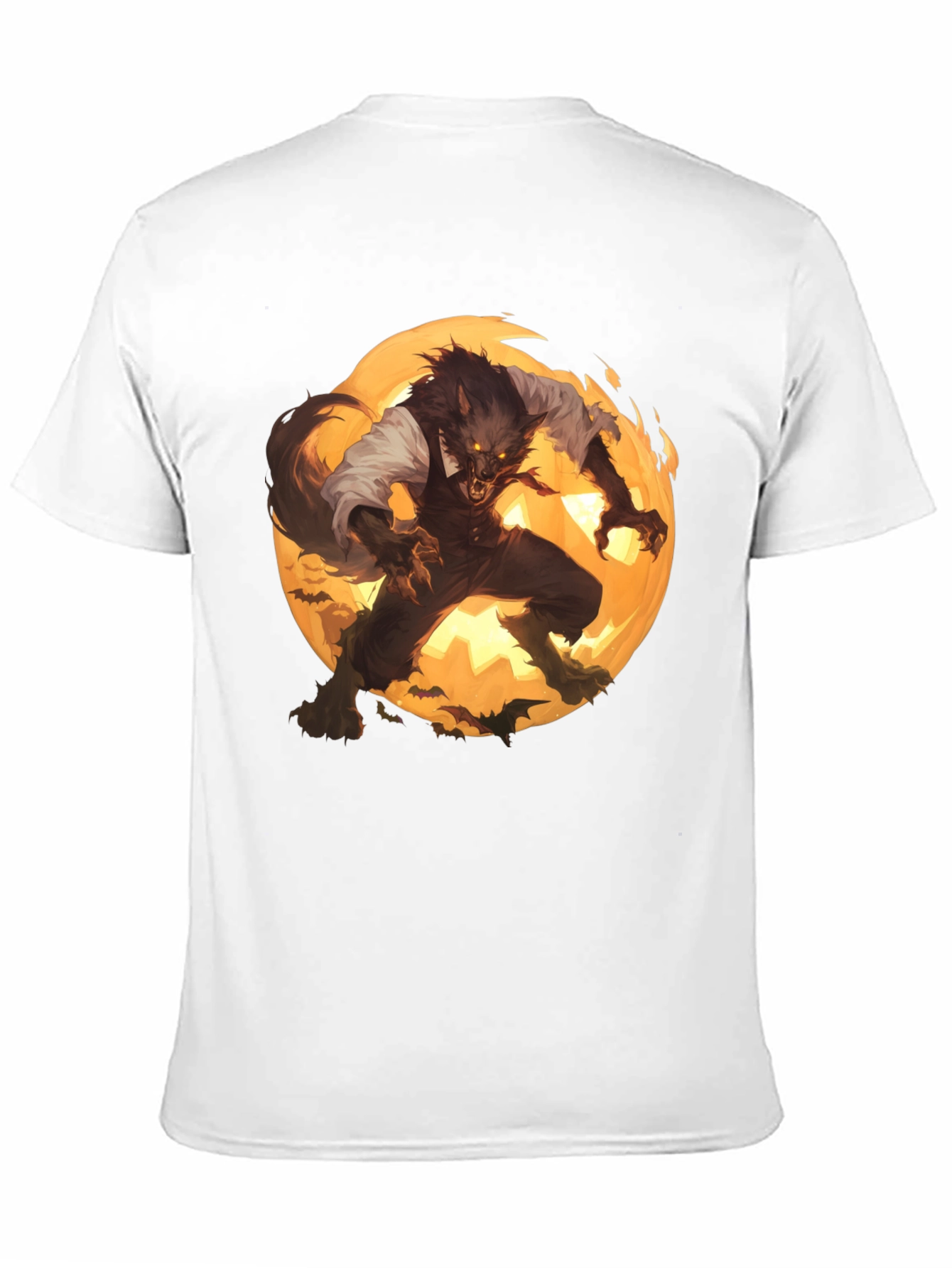 Werewolf Moon Graphic T-Shirt - Halloween Ready