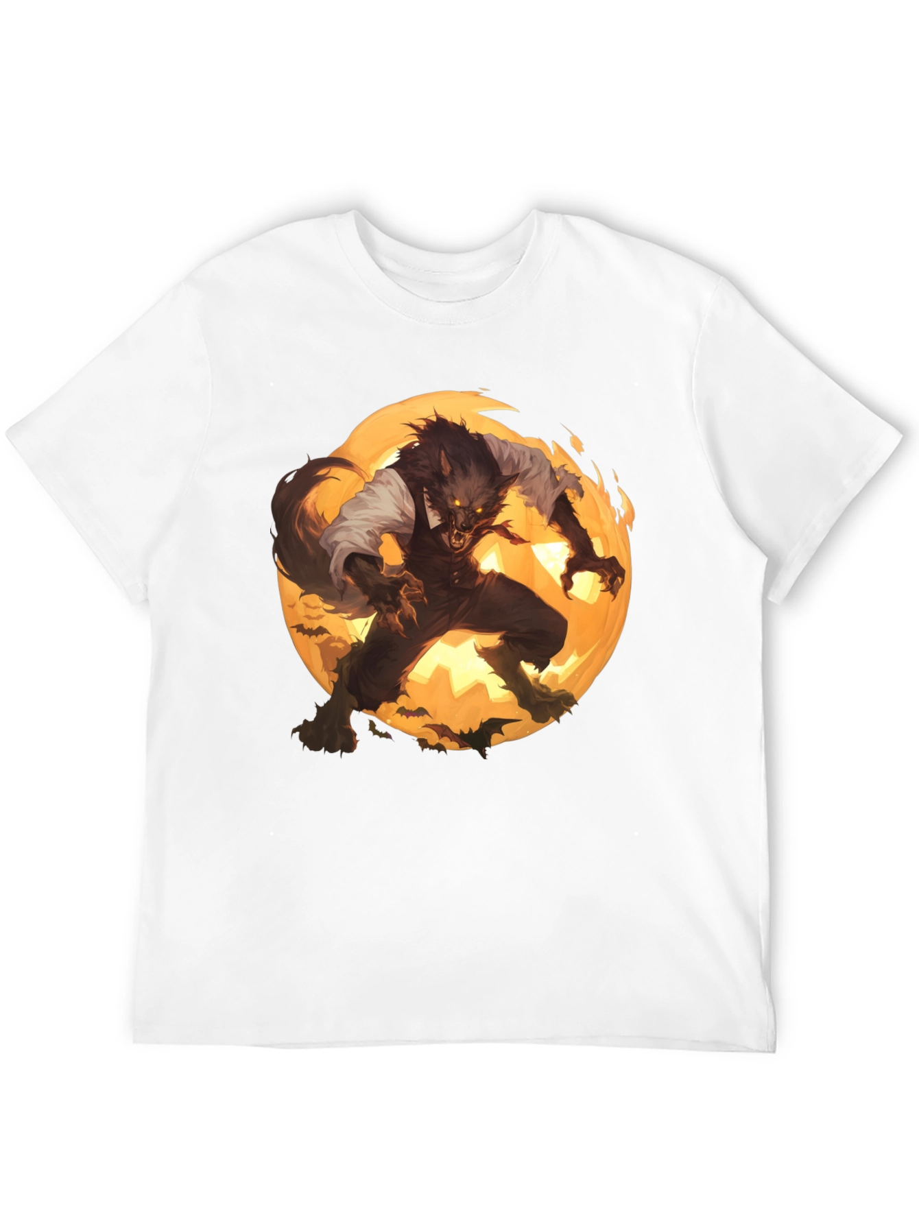 Werewolf Moon Graphic T-Shirt - Halloween Ready